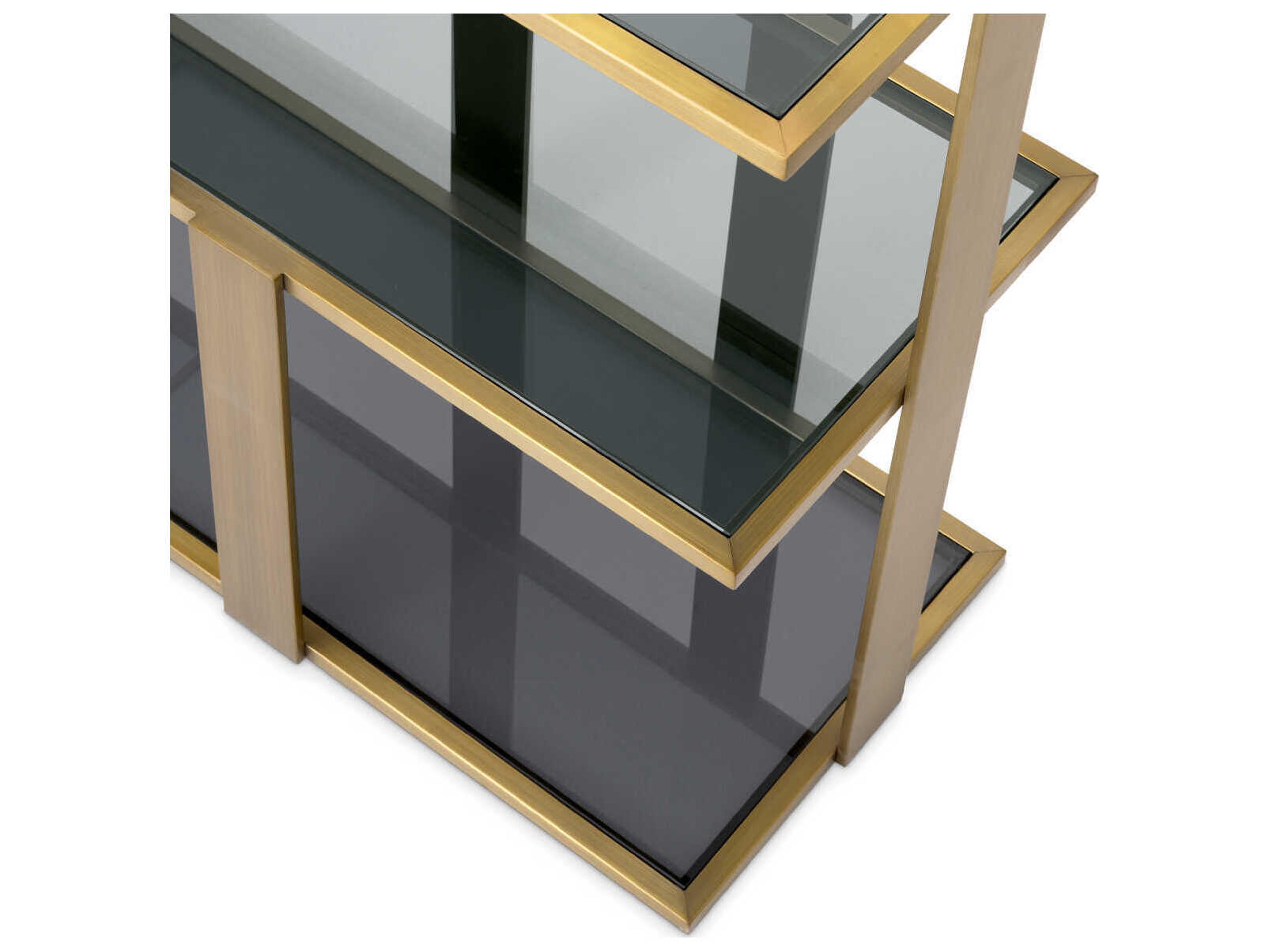 Eichholtz Clio Low Brushed Brass Cabinet