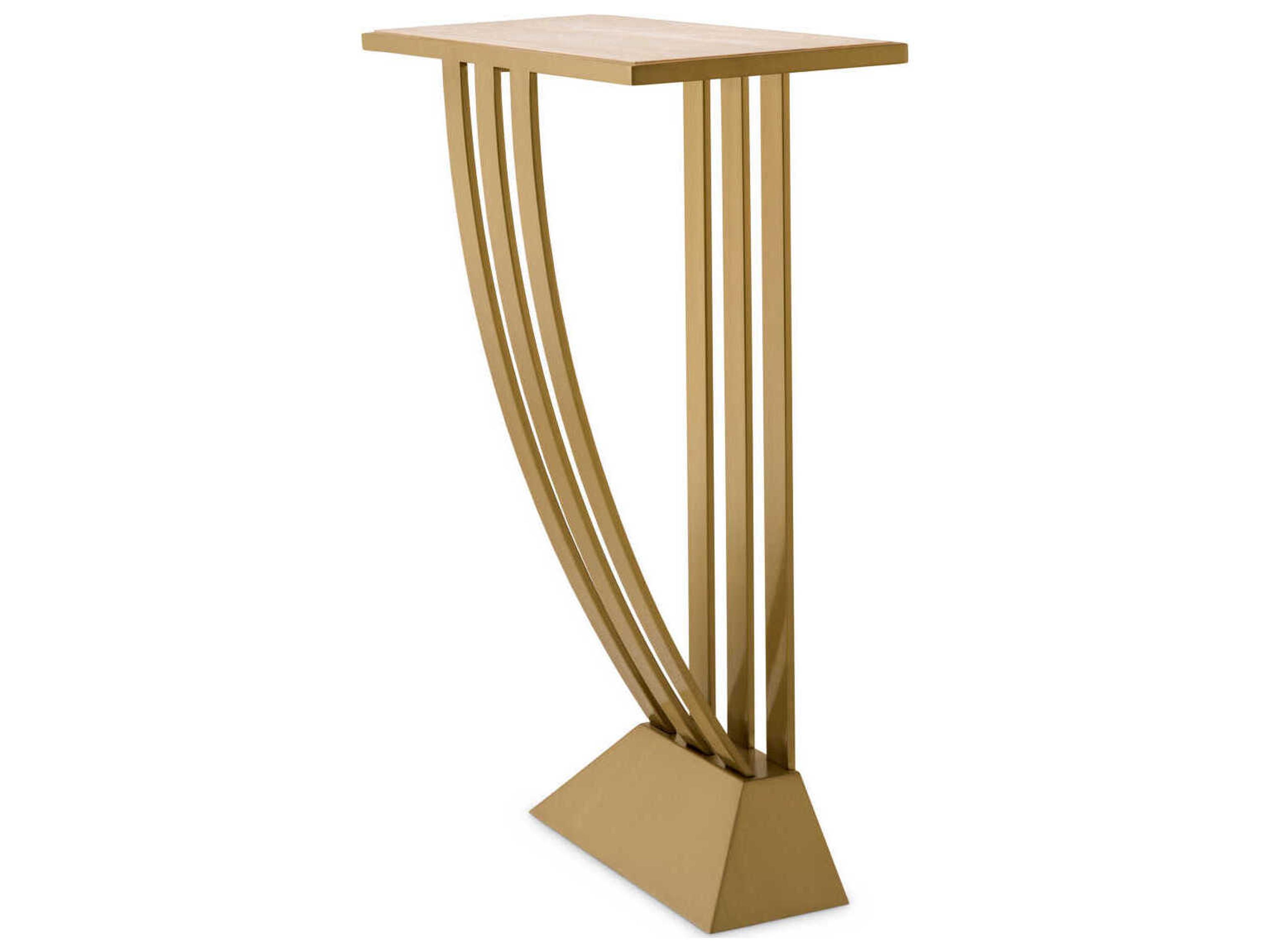 Eichholtz Beau Deco Brushed Brass Console Table