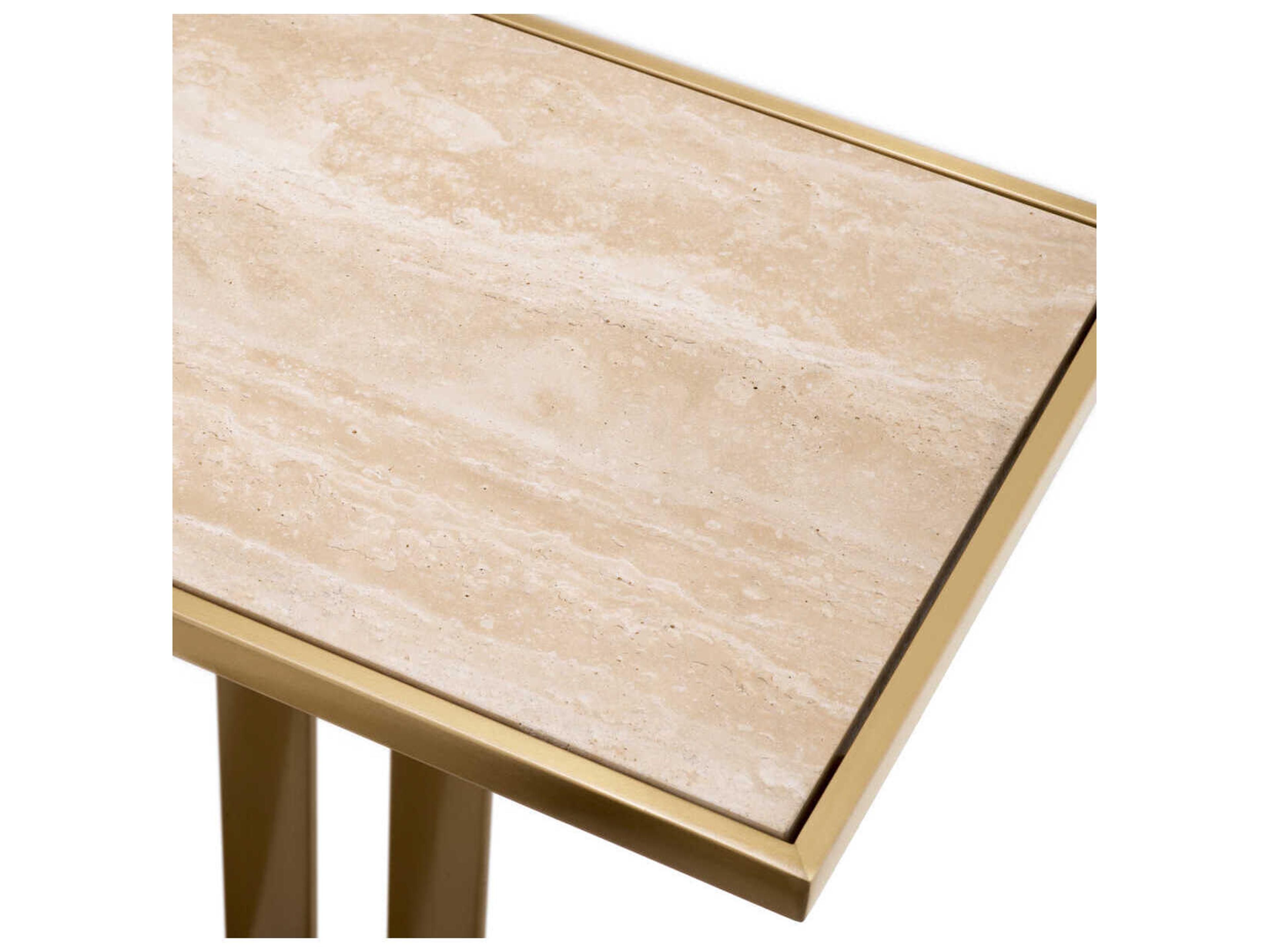 Eichholtz Beau Deco Brushed Brass Console Table