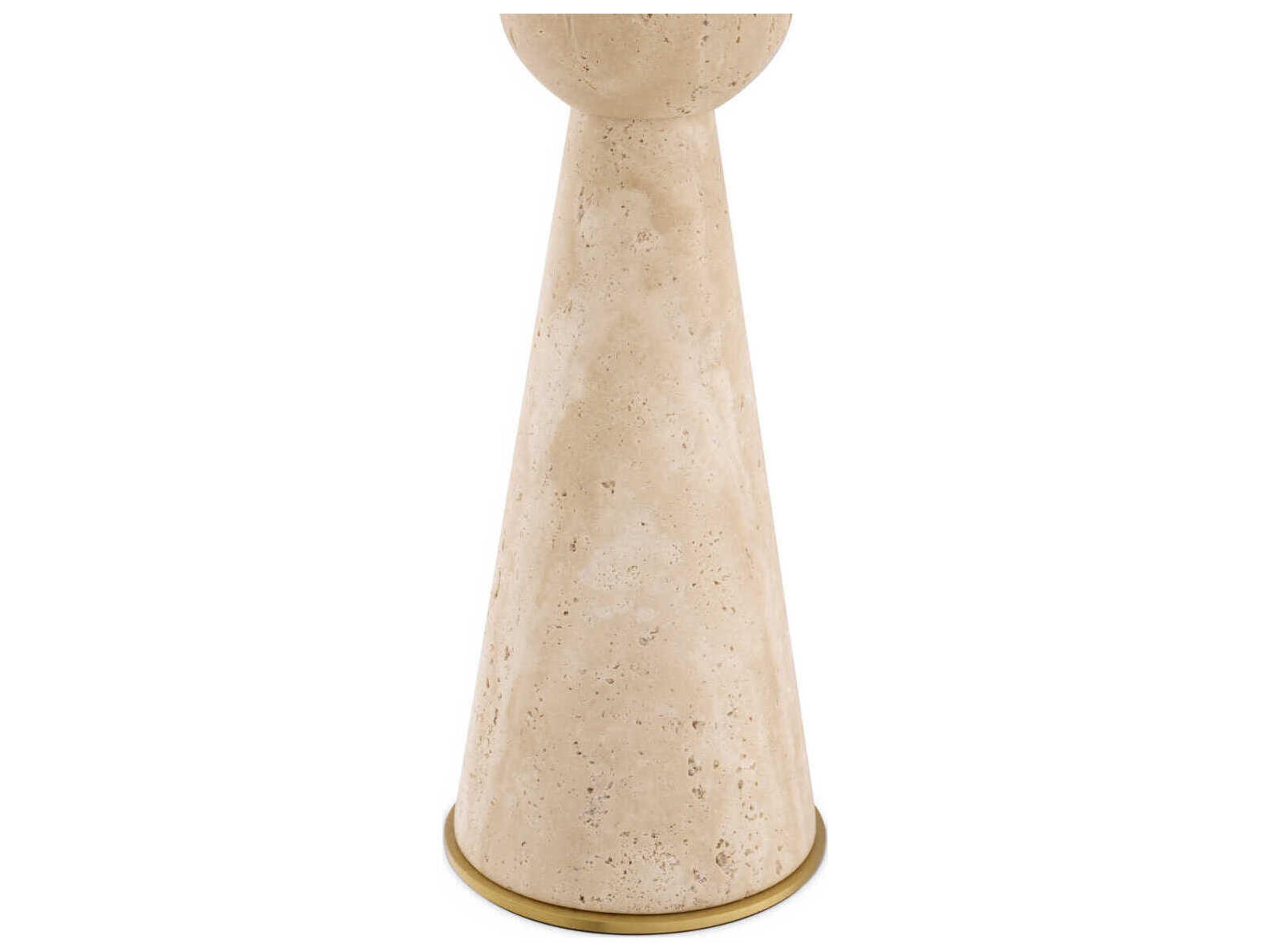 Eichholtz Novak Travertine Incl Shade Table Lamp