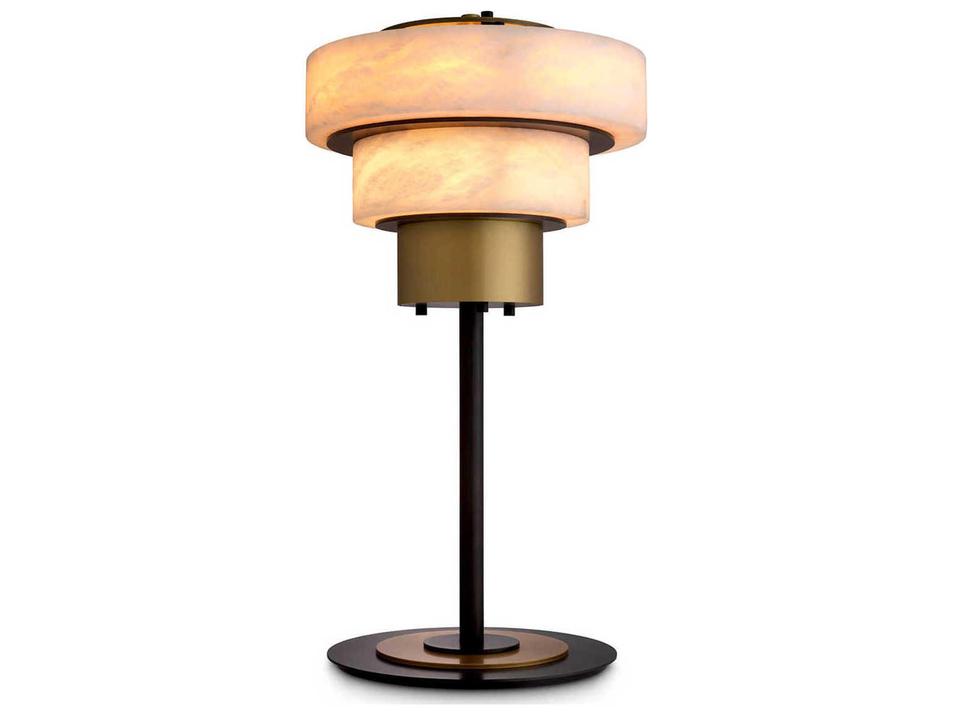 Zereno Antique Brass Table Lamp