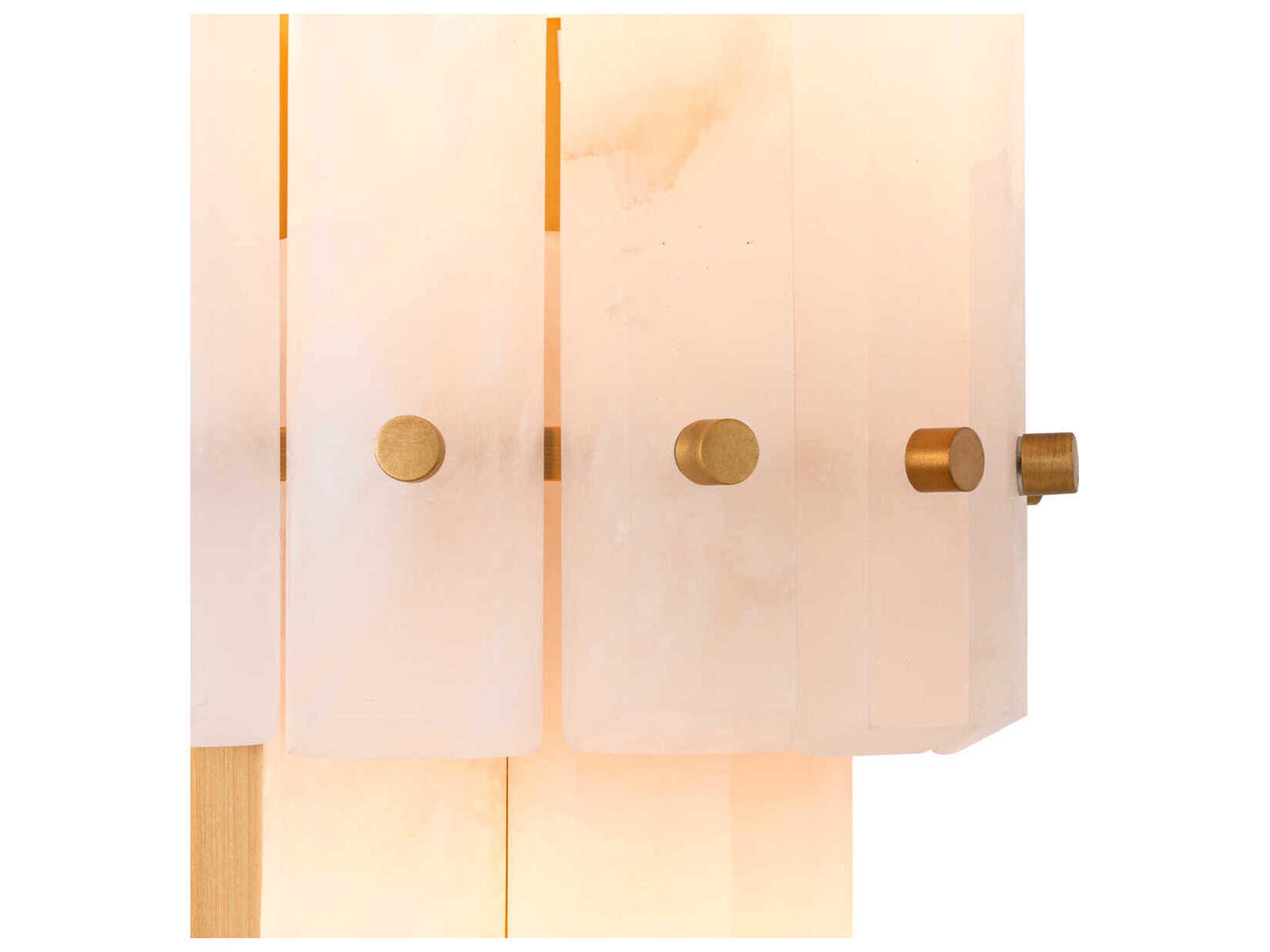 Eichholtz Blason Double Antique Brass Alabaster Wall Lamp