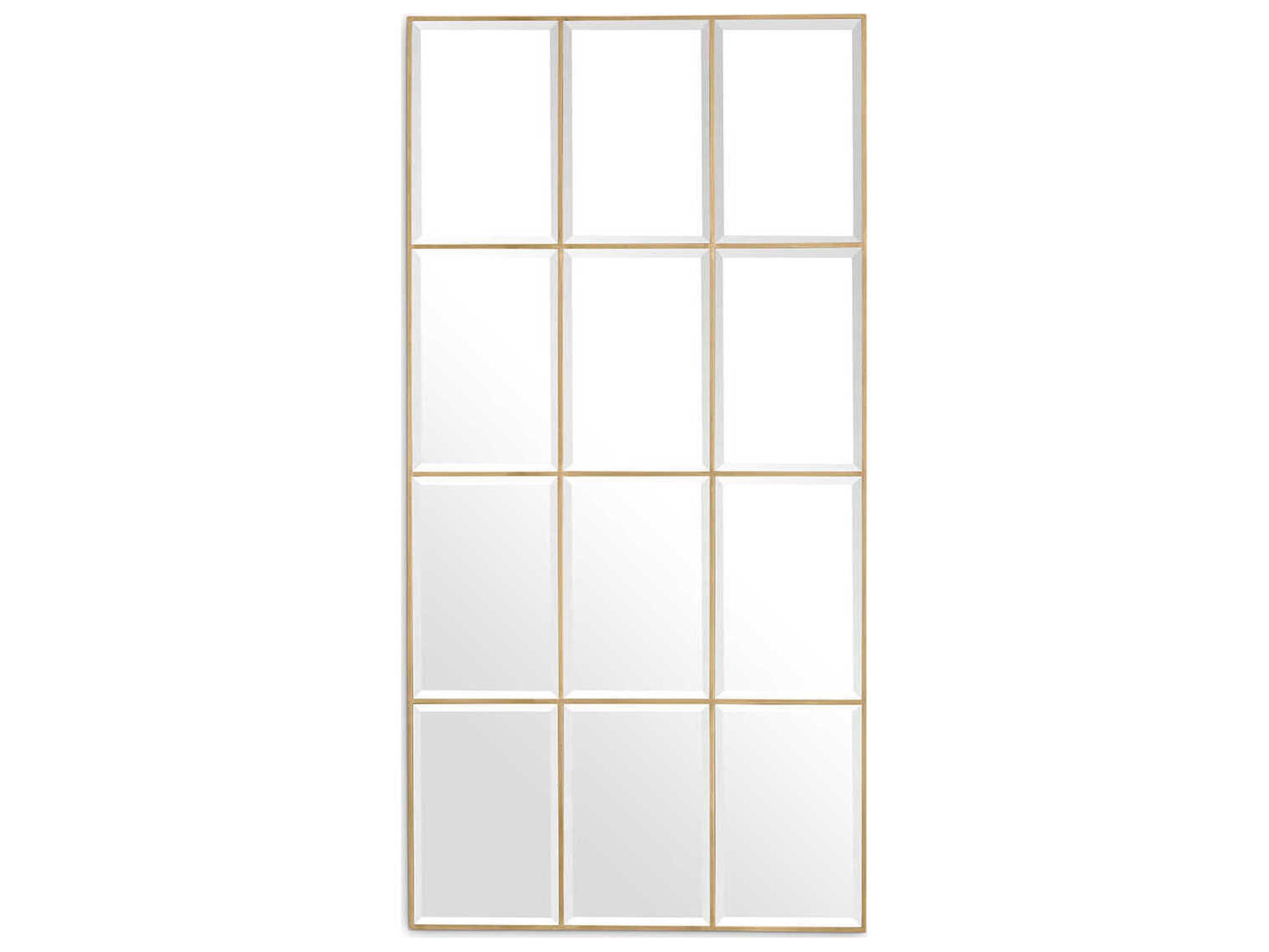 Kravis Wall Mirror Vintage Brass Finish