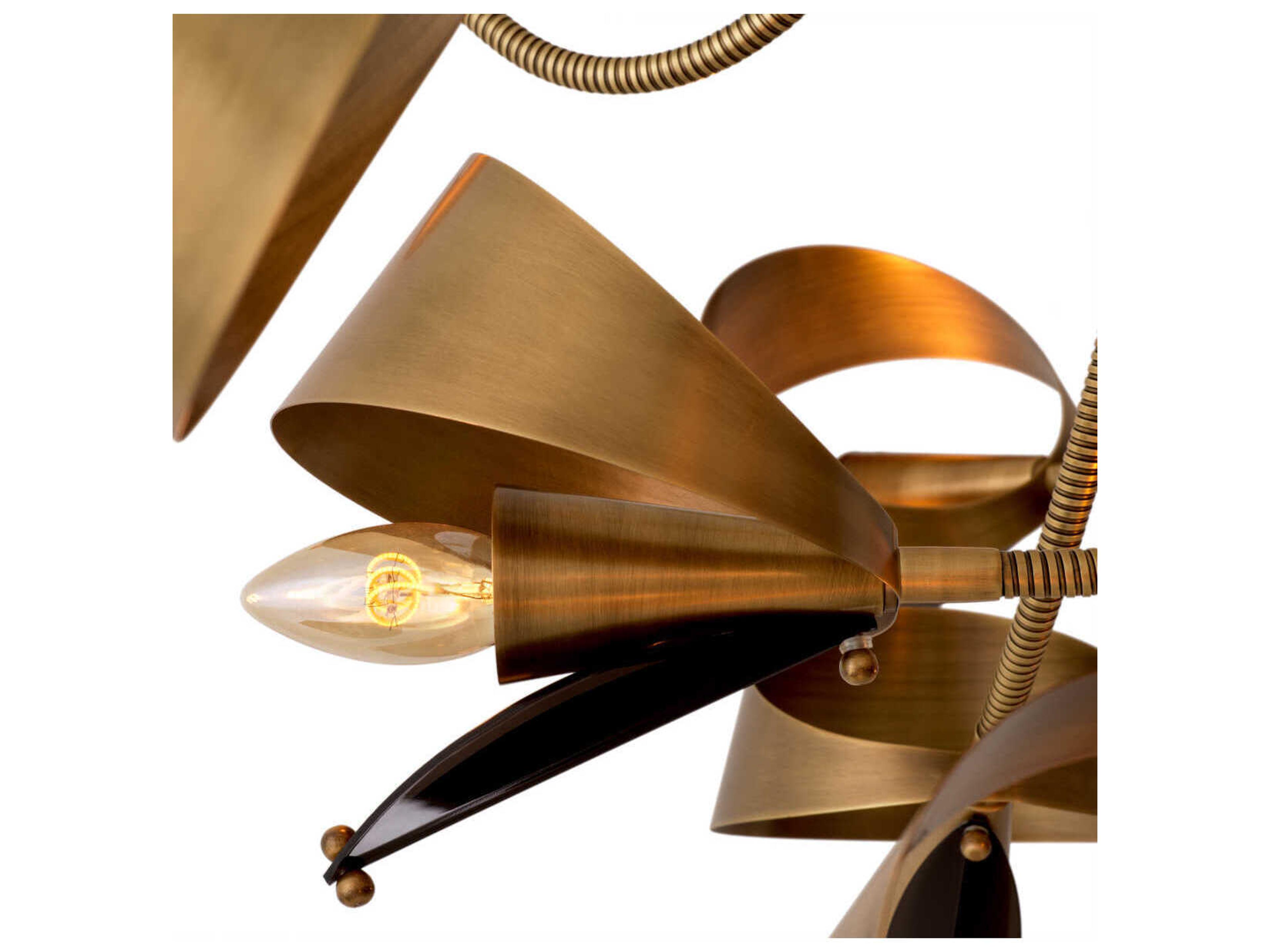 Eichholtz Corrientes Antique Brass Chandelier