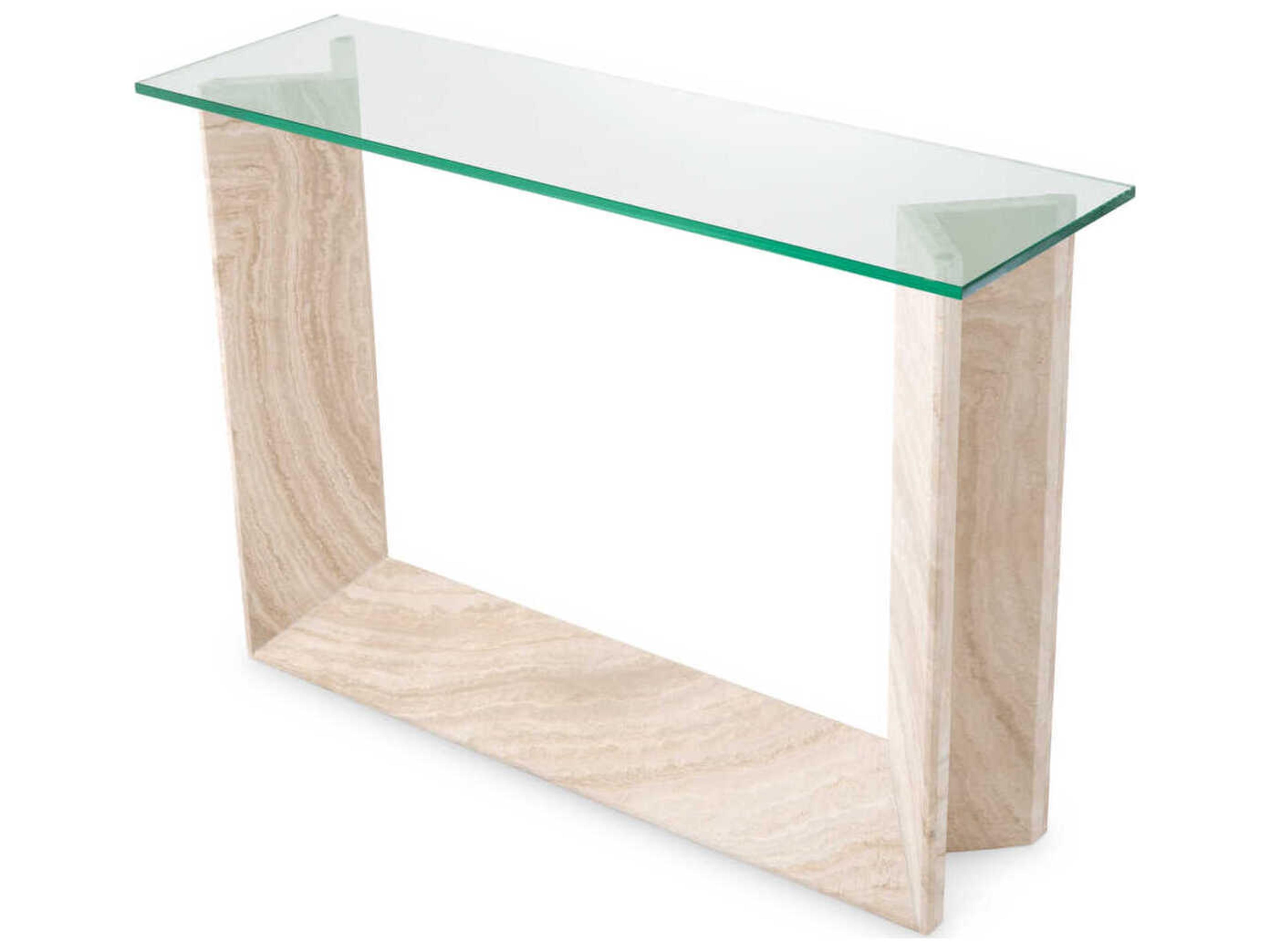 Eichholtz Fortuna Travertine Console Table