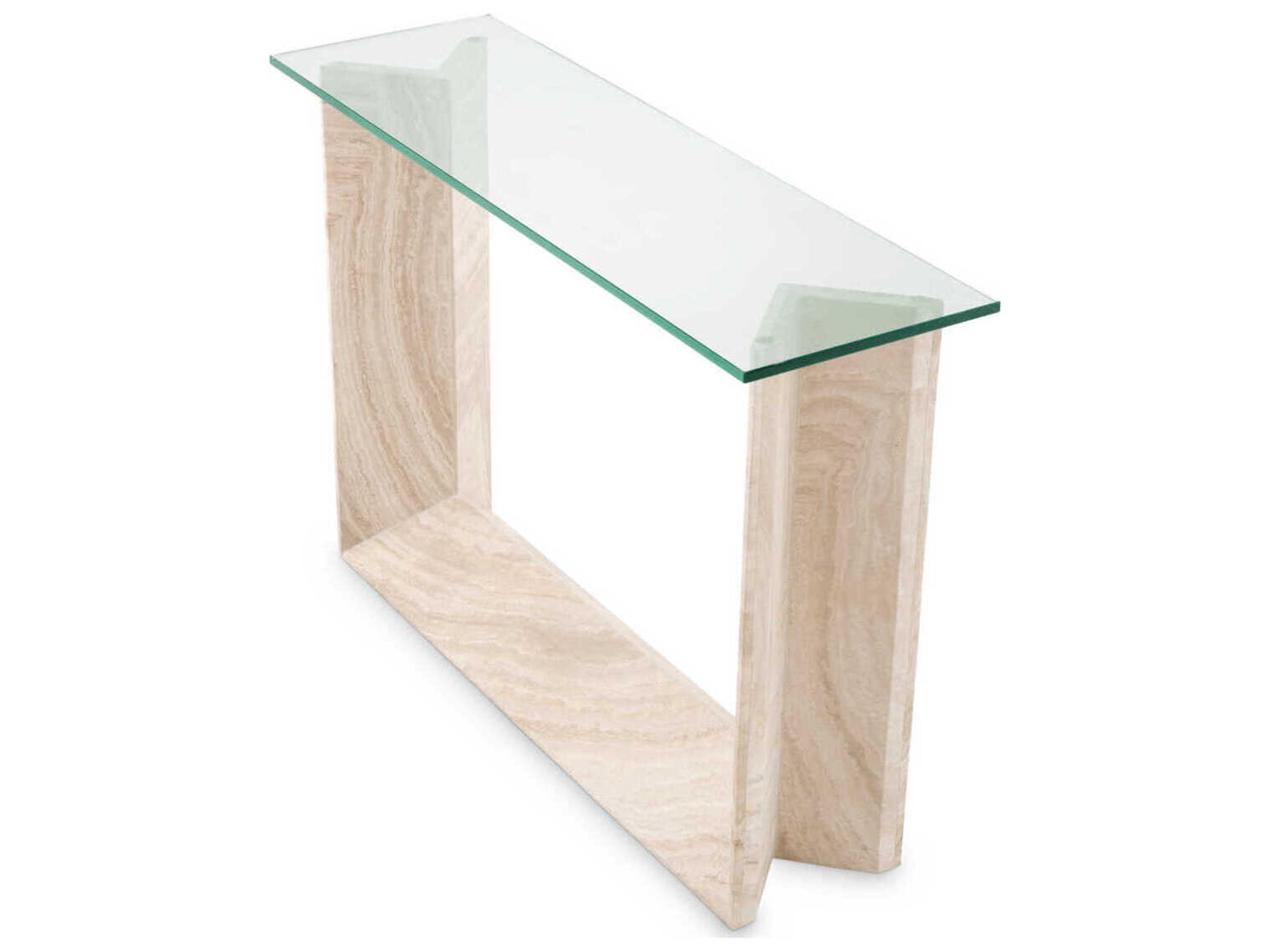 Eichholtz Fortuna Travertine Console Table