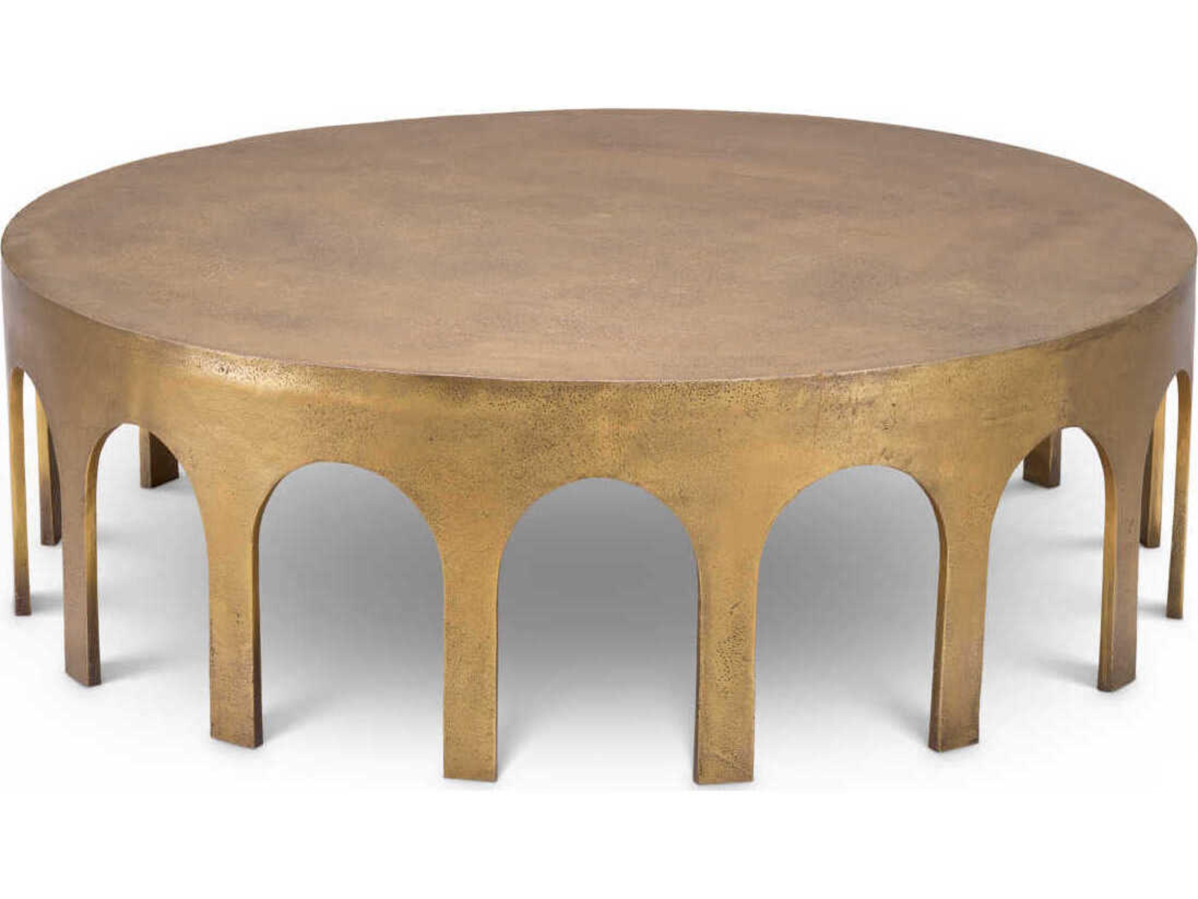 Eichholtz Gardini Vintage Brass Coffee Table
