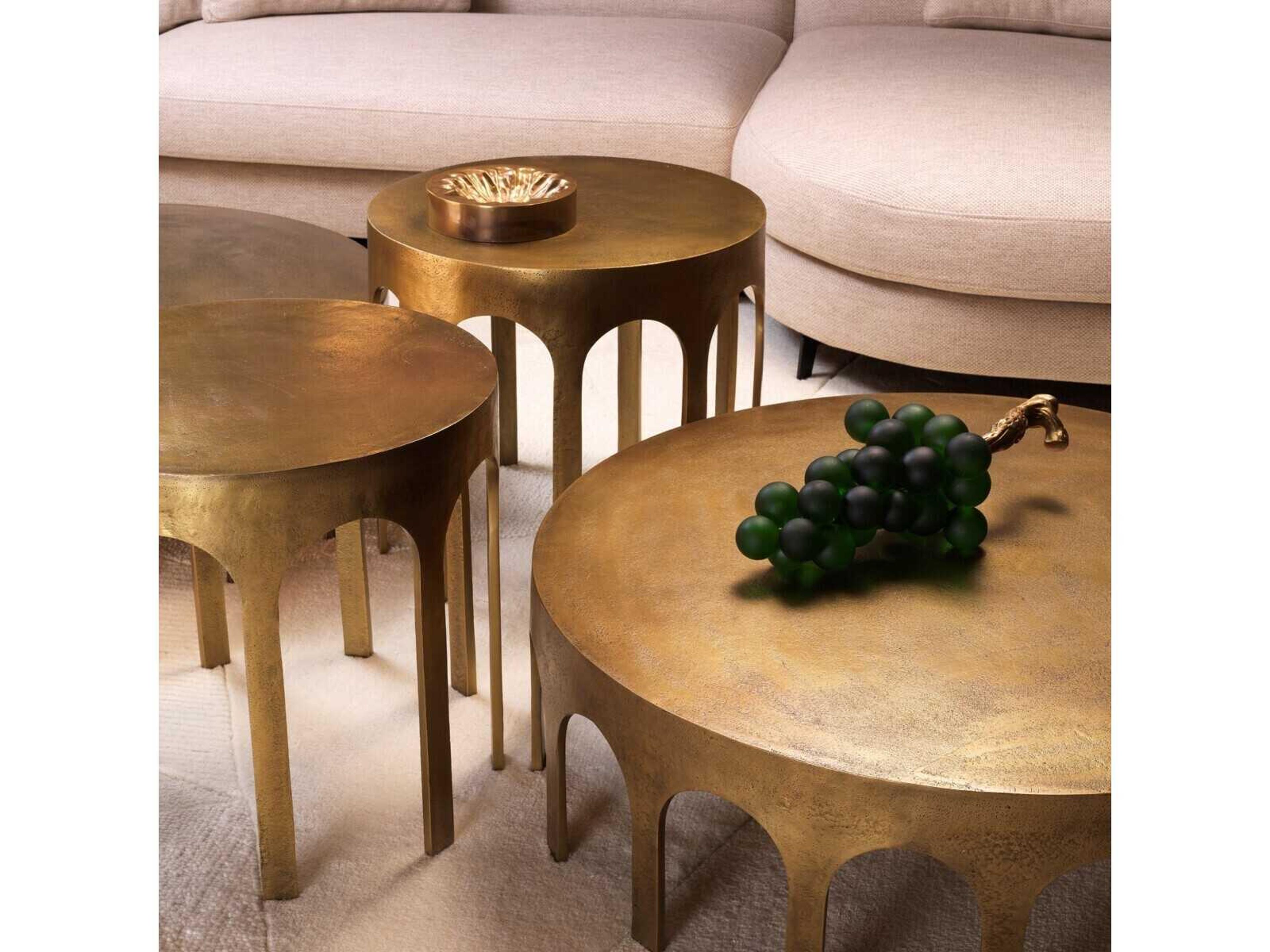 Eichholtz Gardini Vintage Brass Side Table