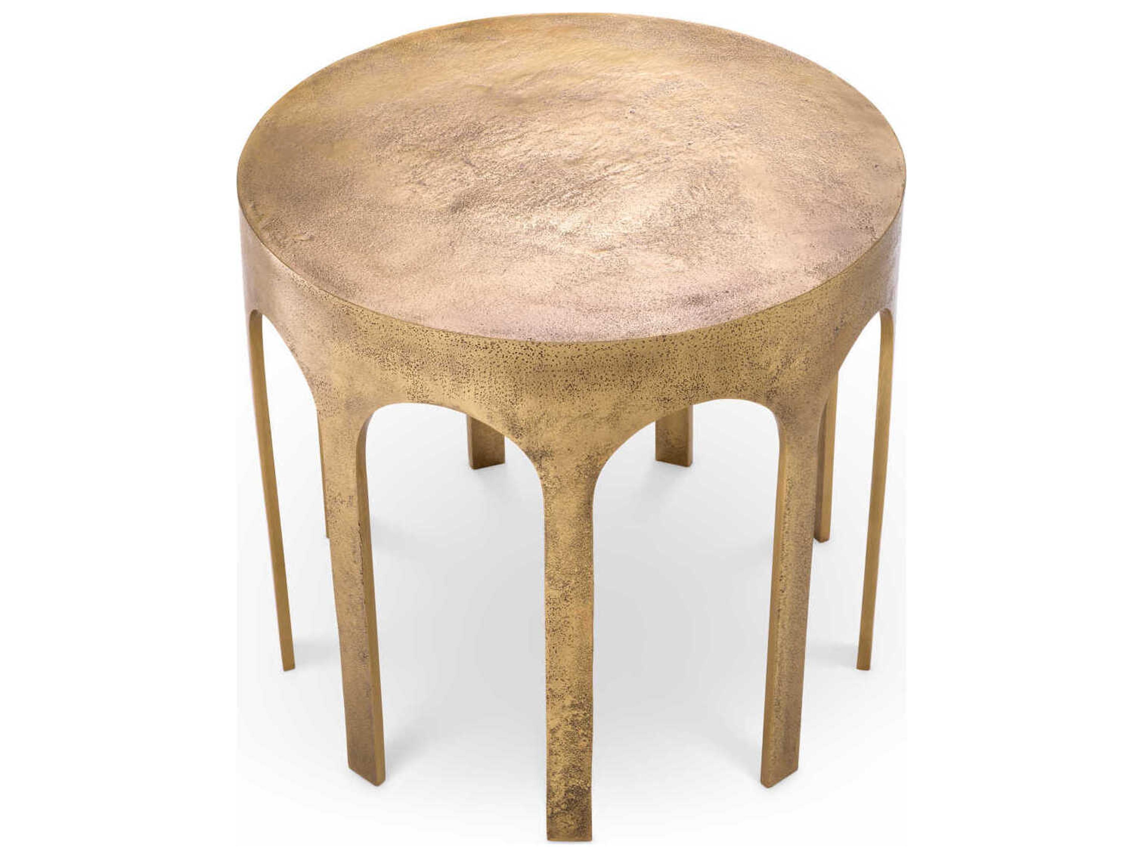 Eichholtz Gardini Vintage Brass Side Table