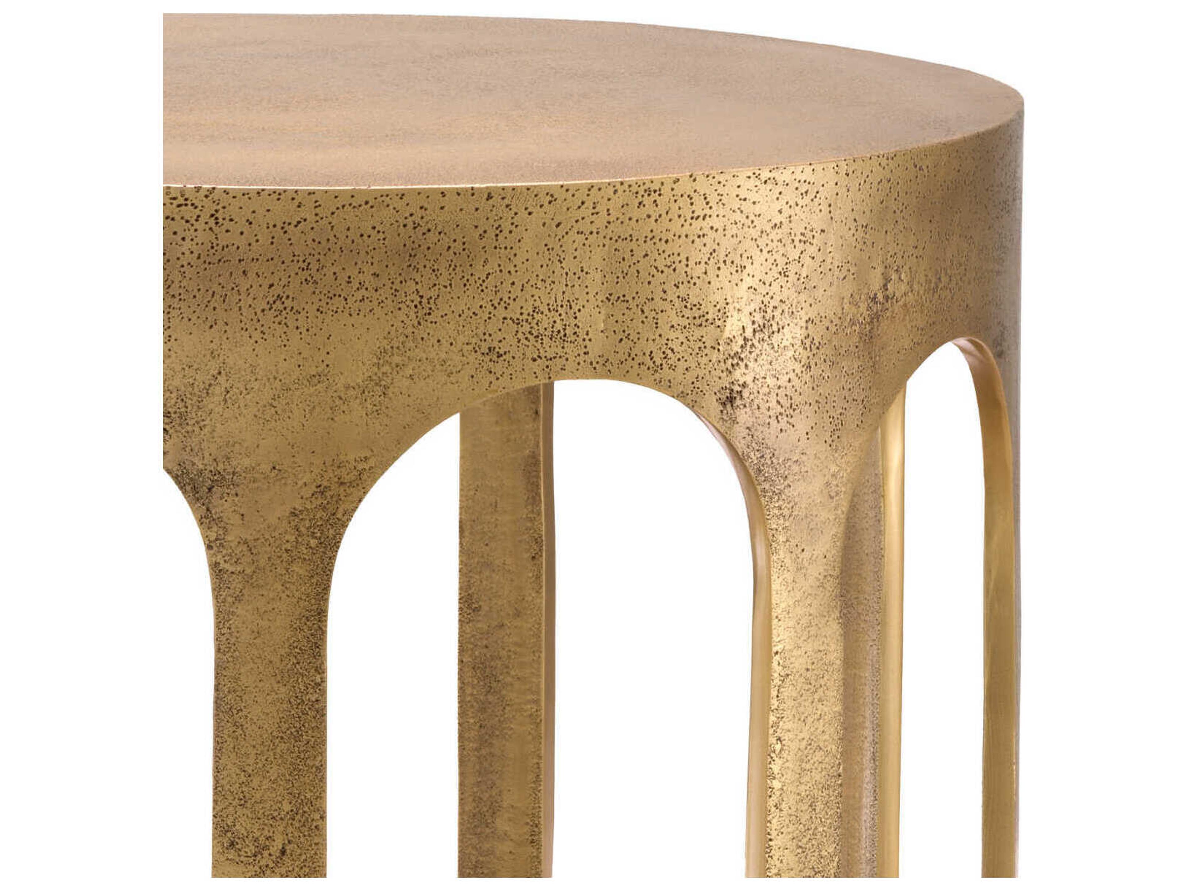 Eichholtz Gardini Vintage Brass Side Table