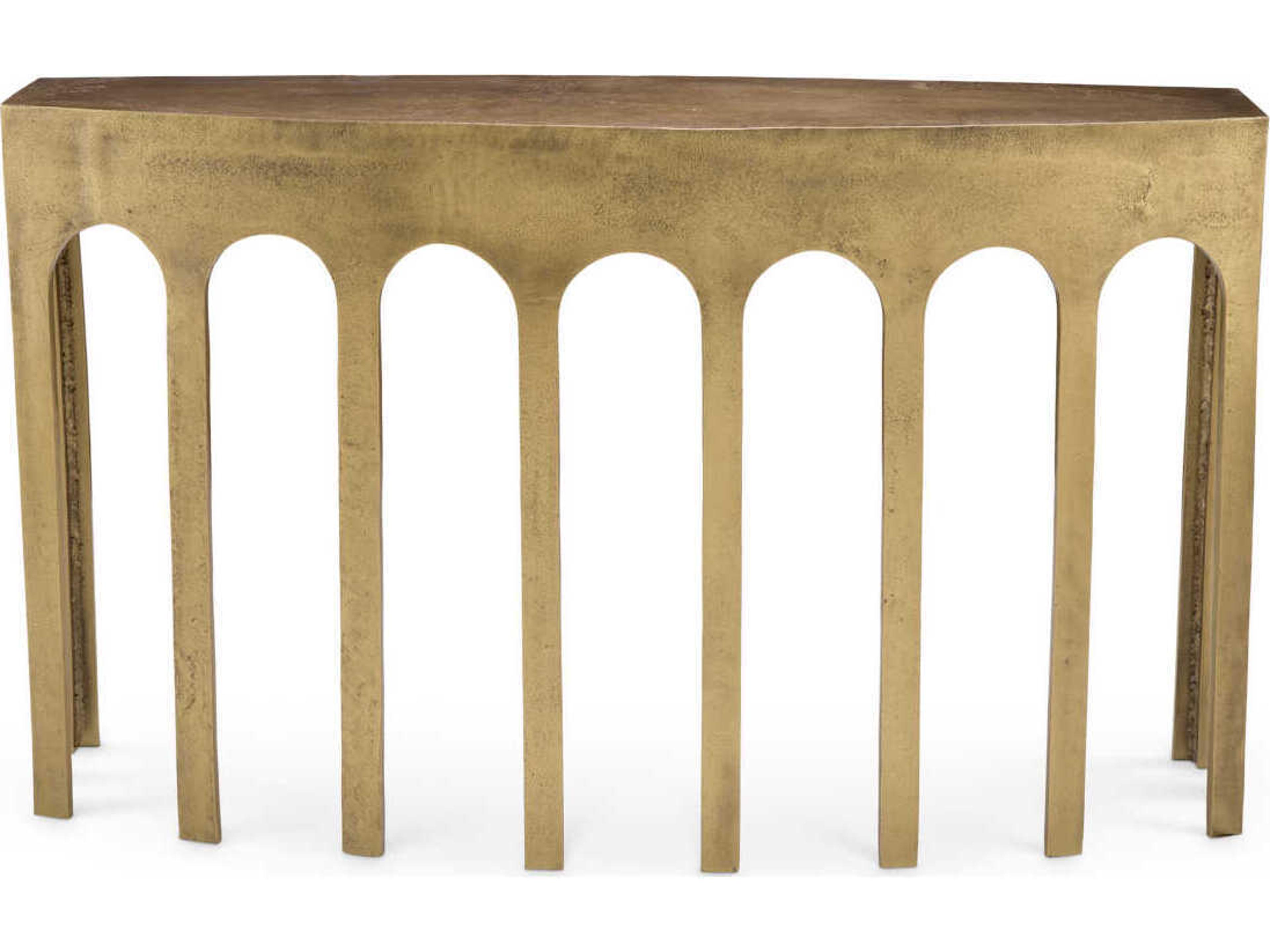 Eichholtz Gardini Vintage Brass Console Table