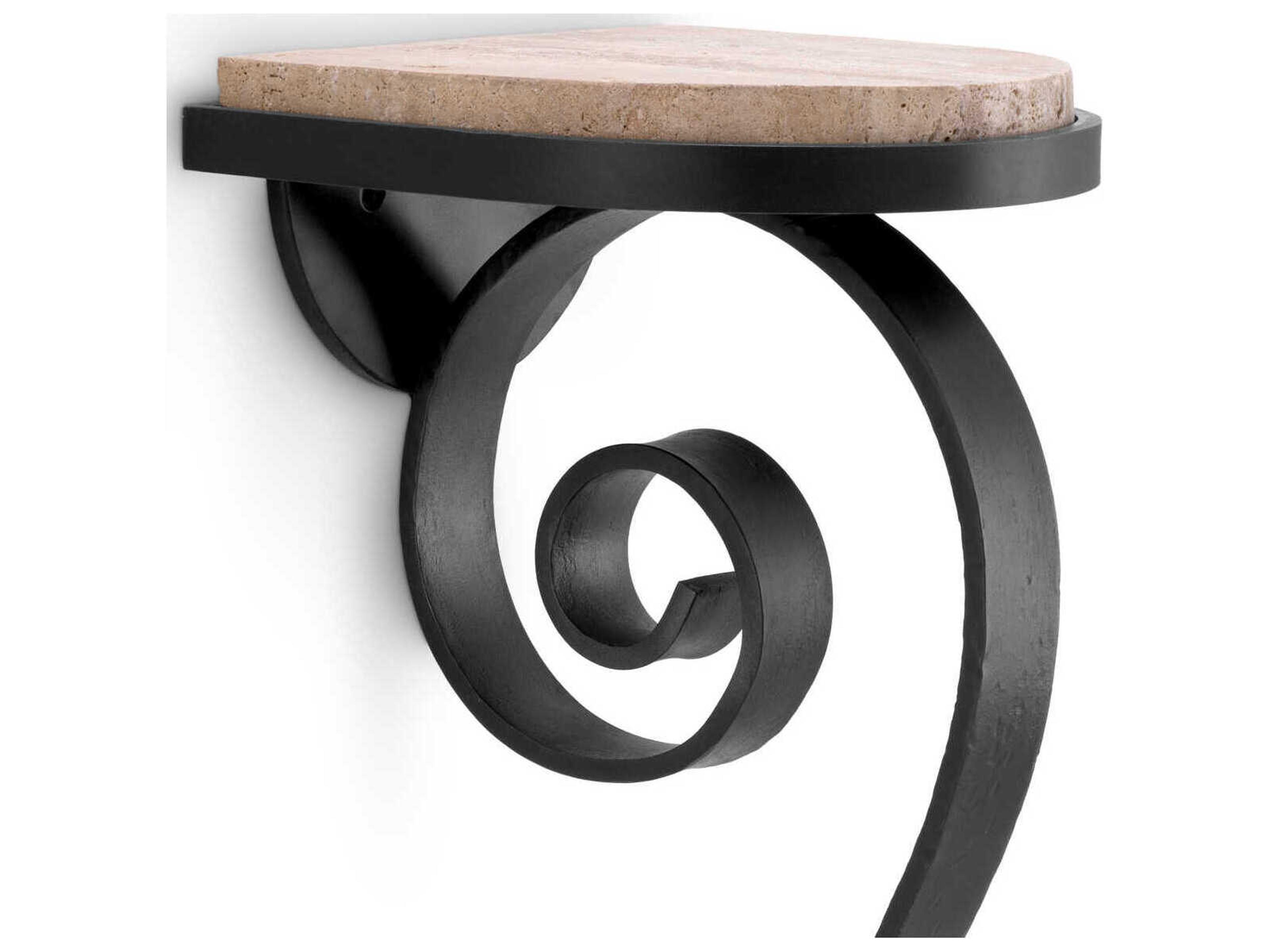 Eichholtz Console Ophira Gunmetal Travertine Wall