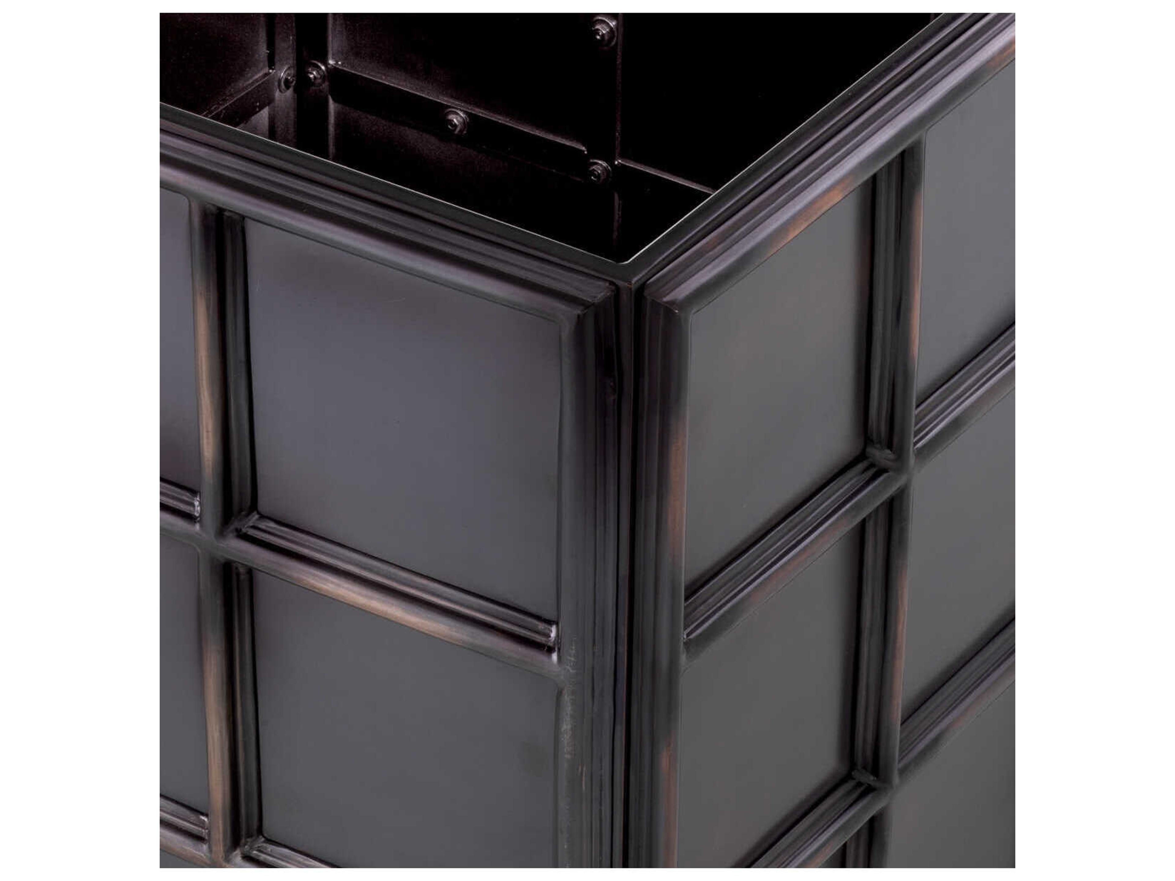 Eichholtz Grid Antique Bronze Planter