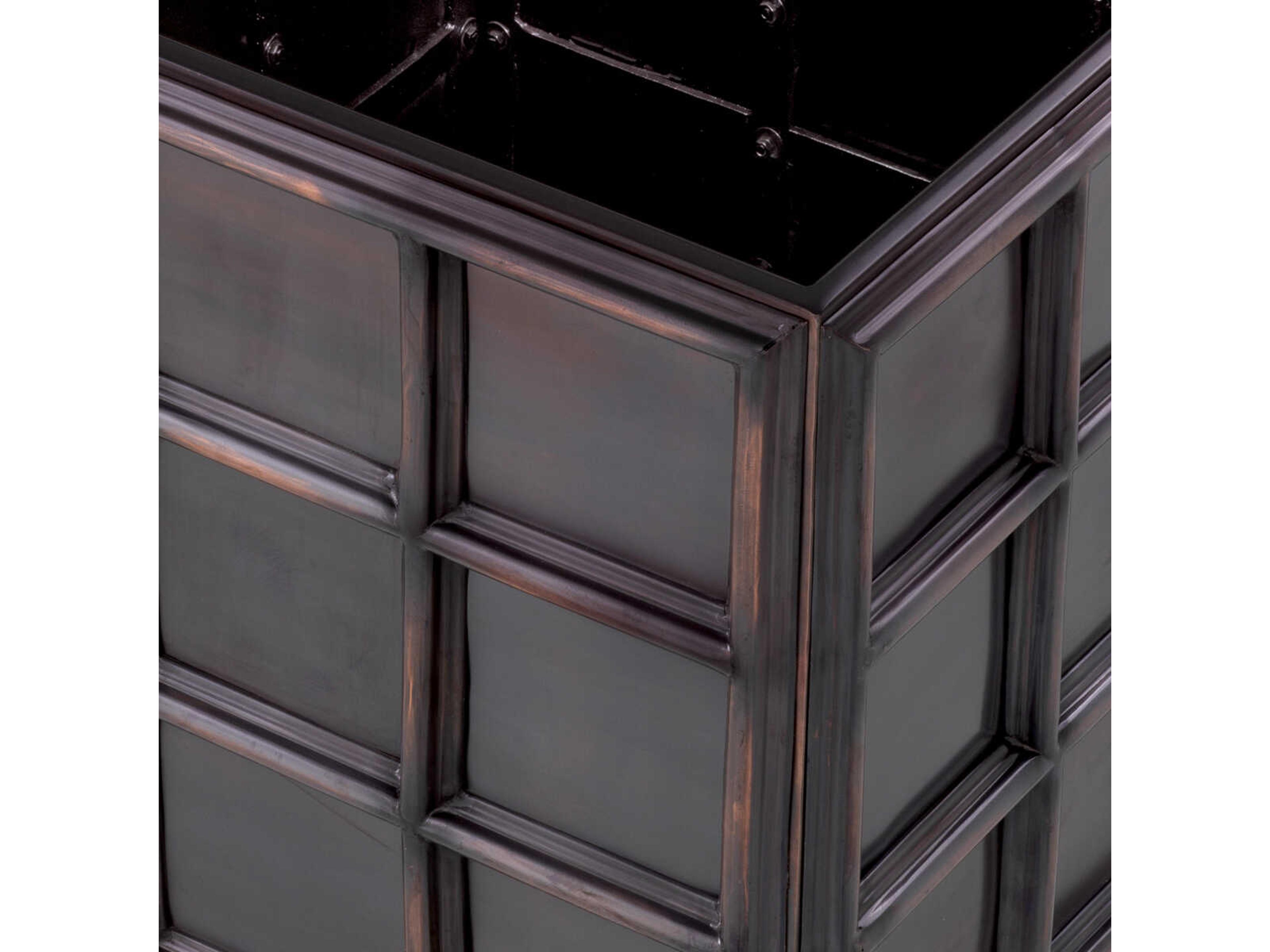 Eichholtz Grid Antique Bronze Planter