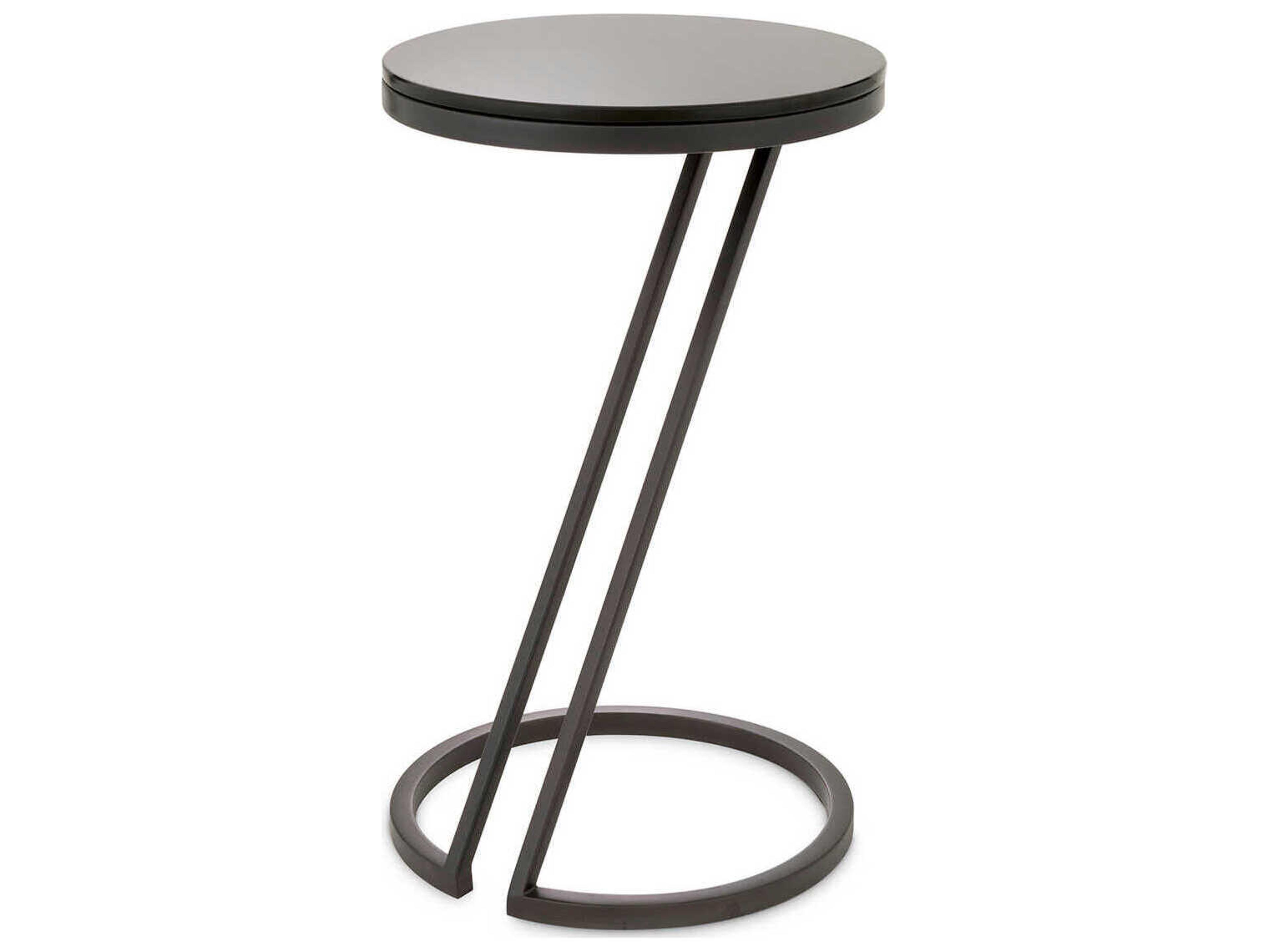Falcone Gunmetal Side Table