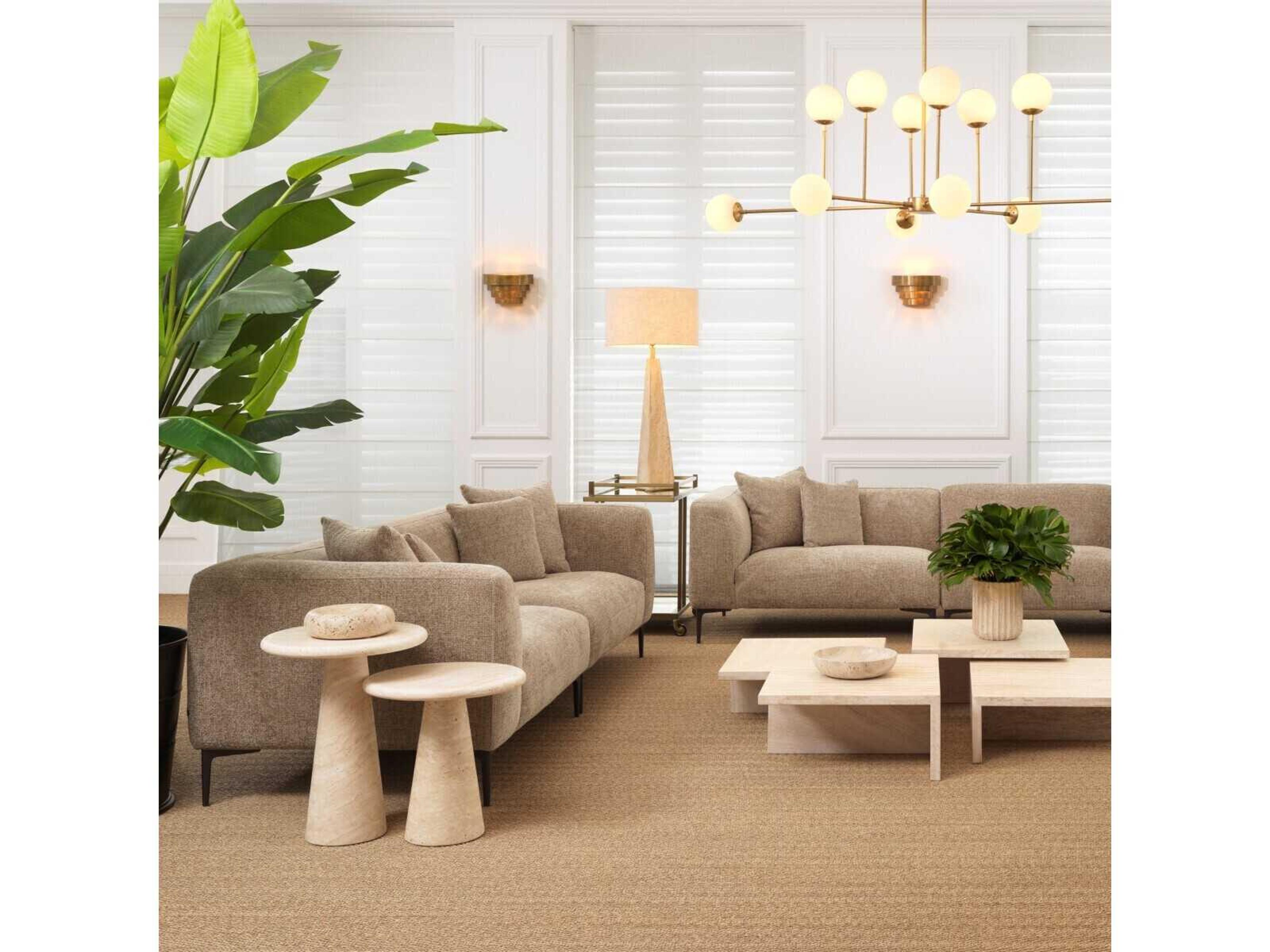 Eichholtz Benson Travertine Incl Shade Table Lamp