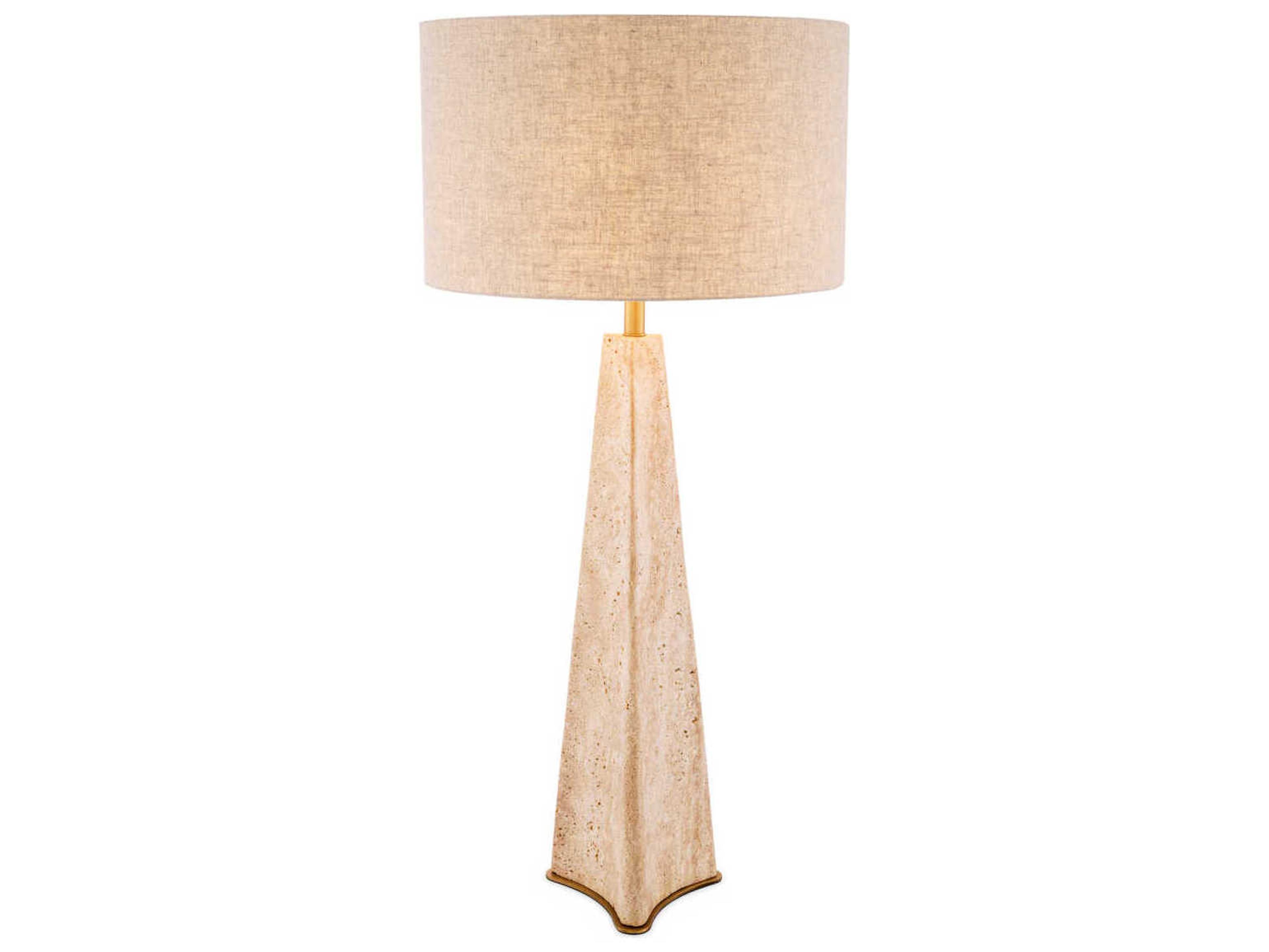 Eichholtz Benson Travertine Incl Shade Table Lamp