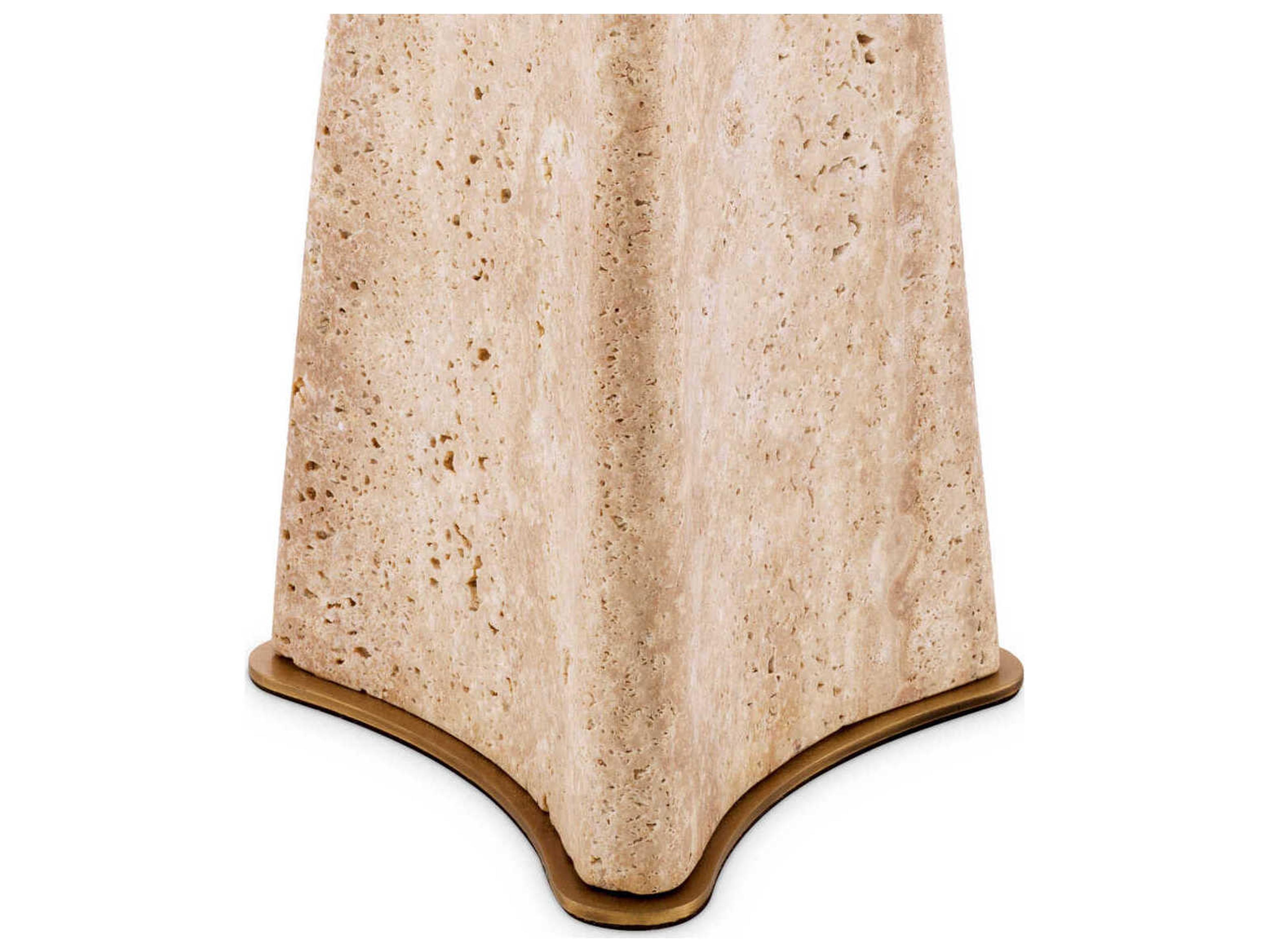 Eichholtz Benson Travertine Incl Shade Table Lamp