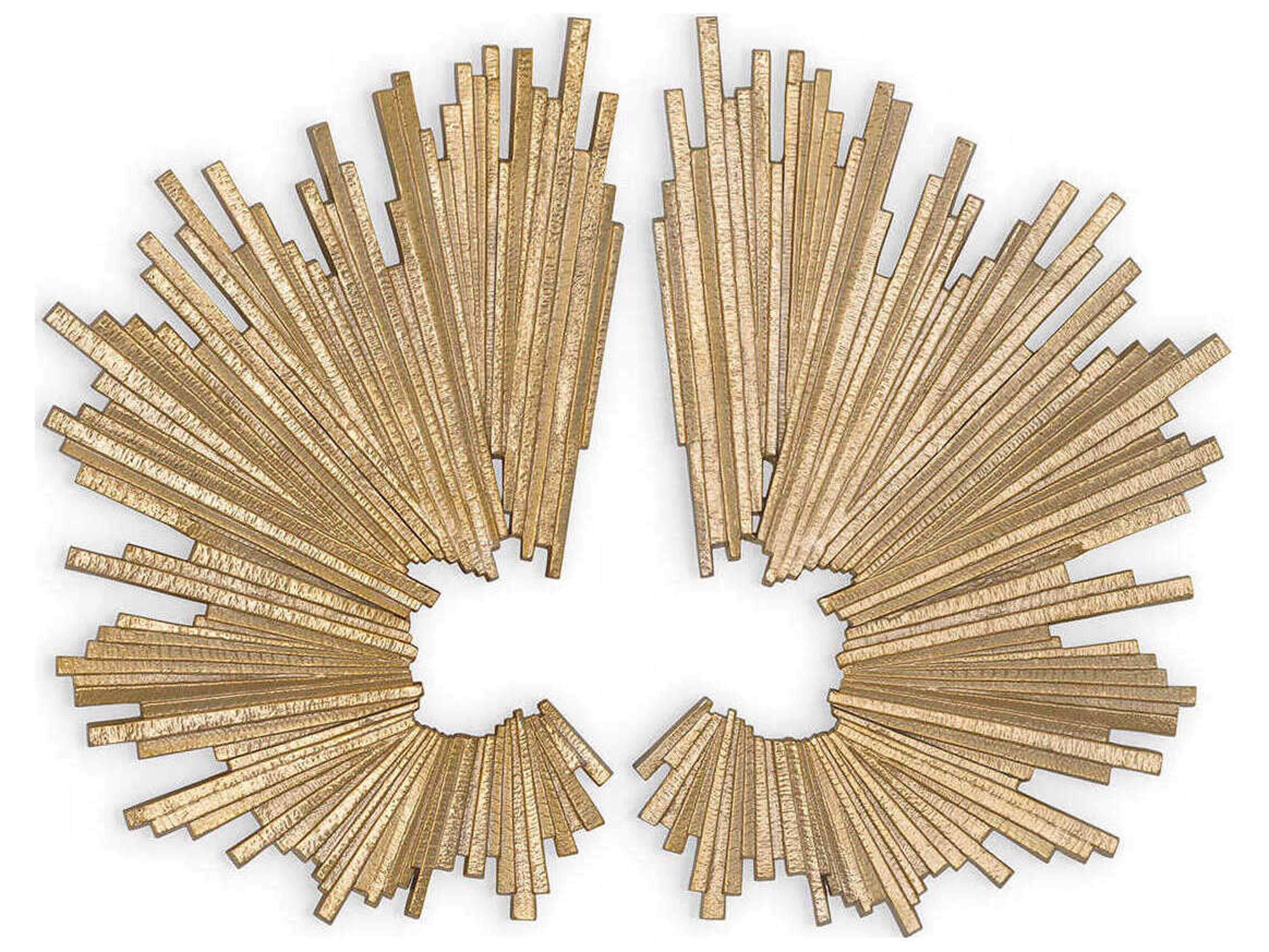 Bryant Wall Object Set of 2 Gold Finish