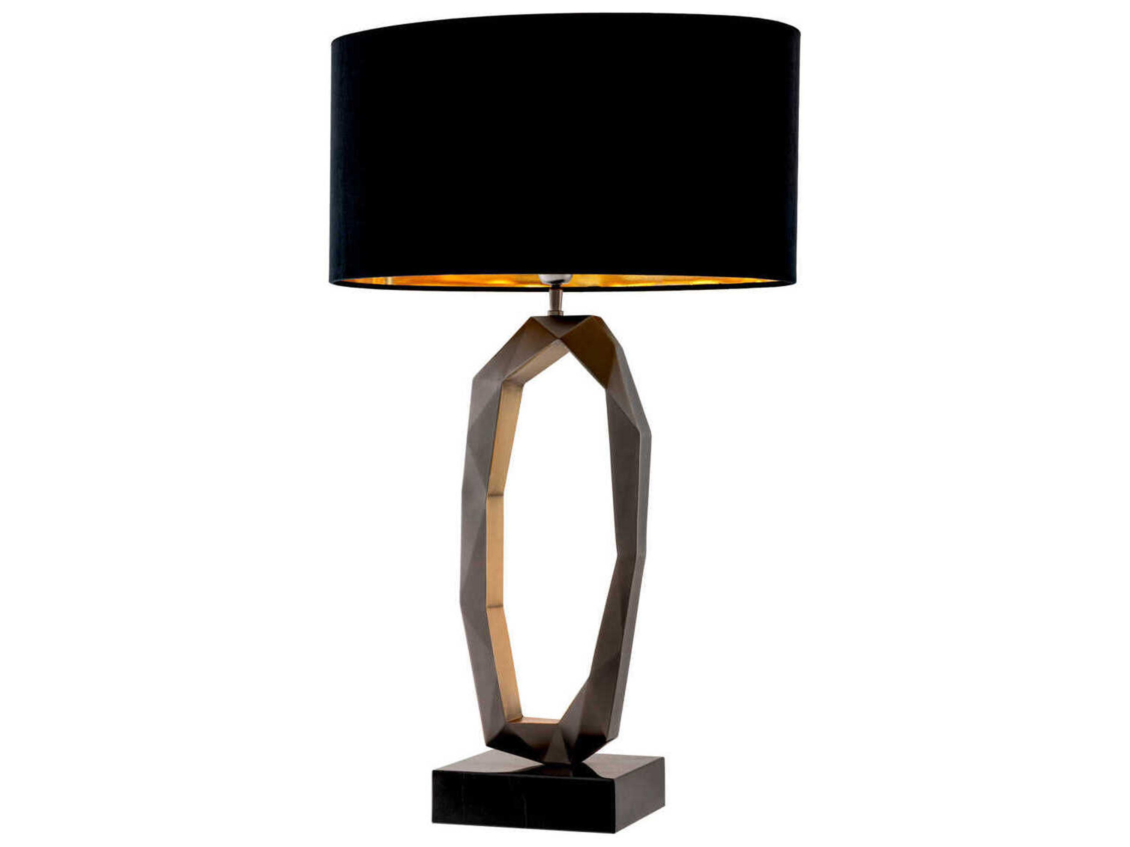 Eichholtz Santos Gunmetal Incl Shade Table Lamp