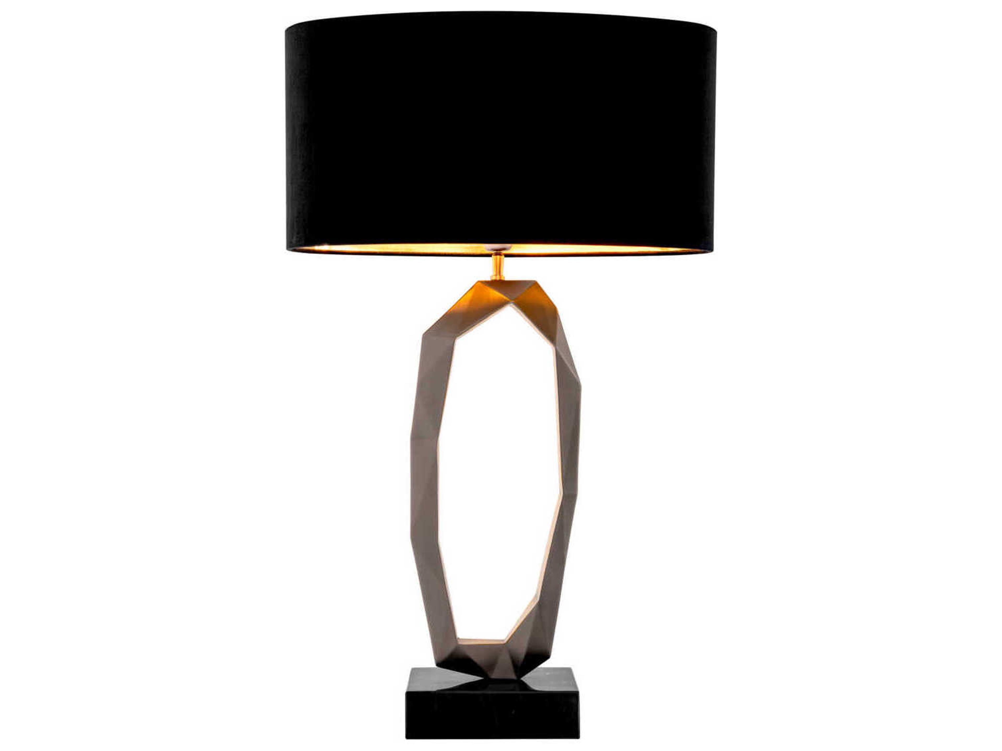 Eichholtz Santos Gunmetal Incl Shade Table Lamp