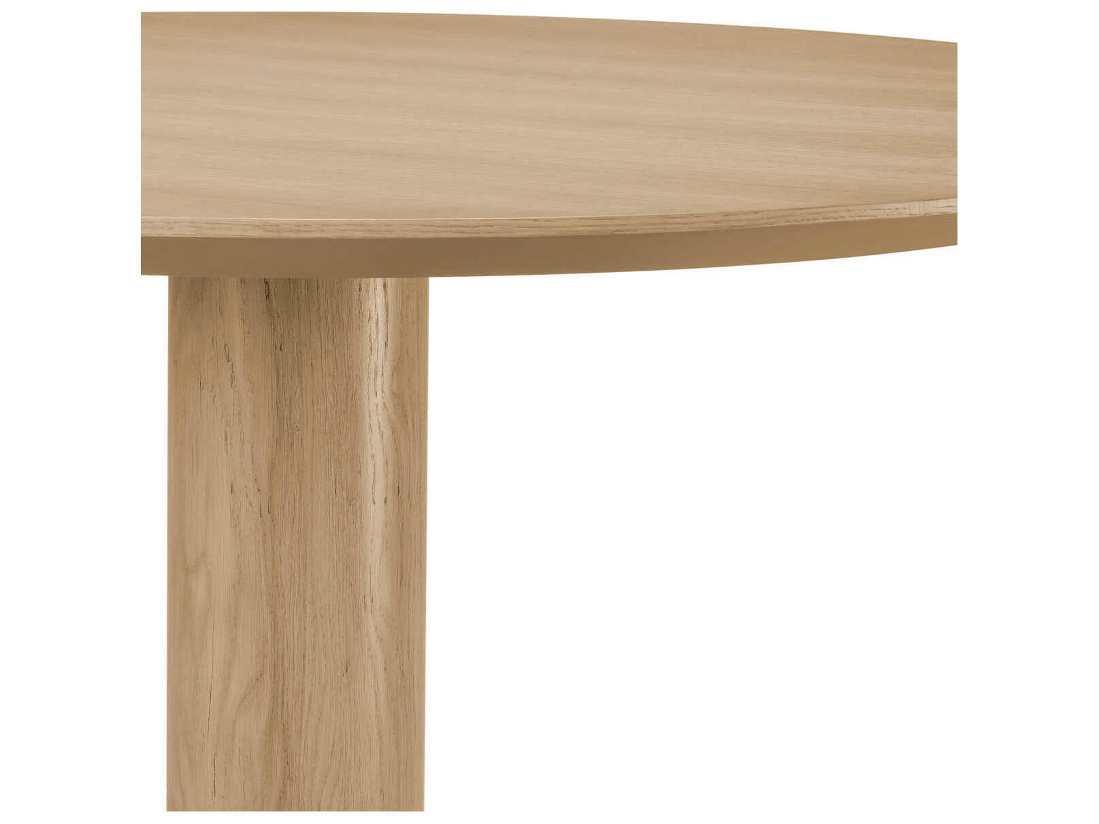Eichholtz Astro Natural Oak Veneer Bronze Dining Table