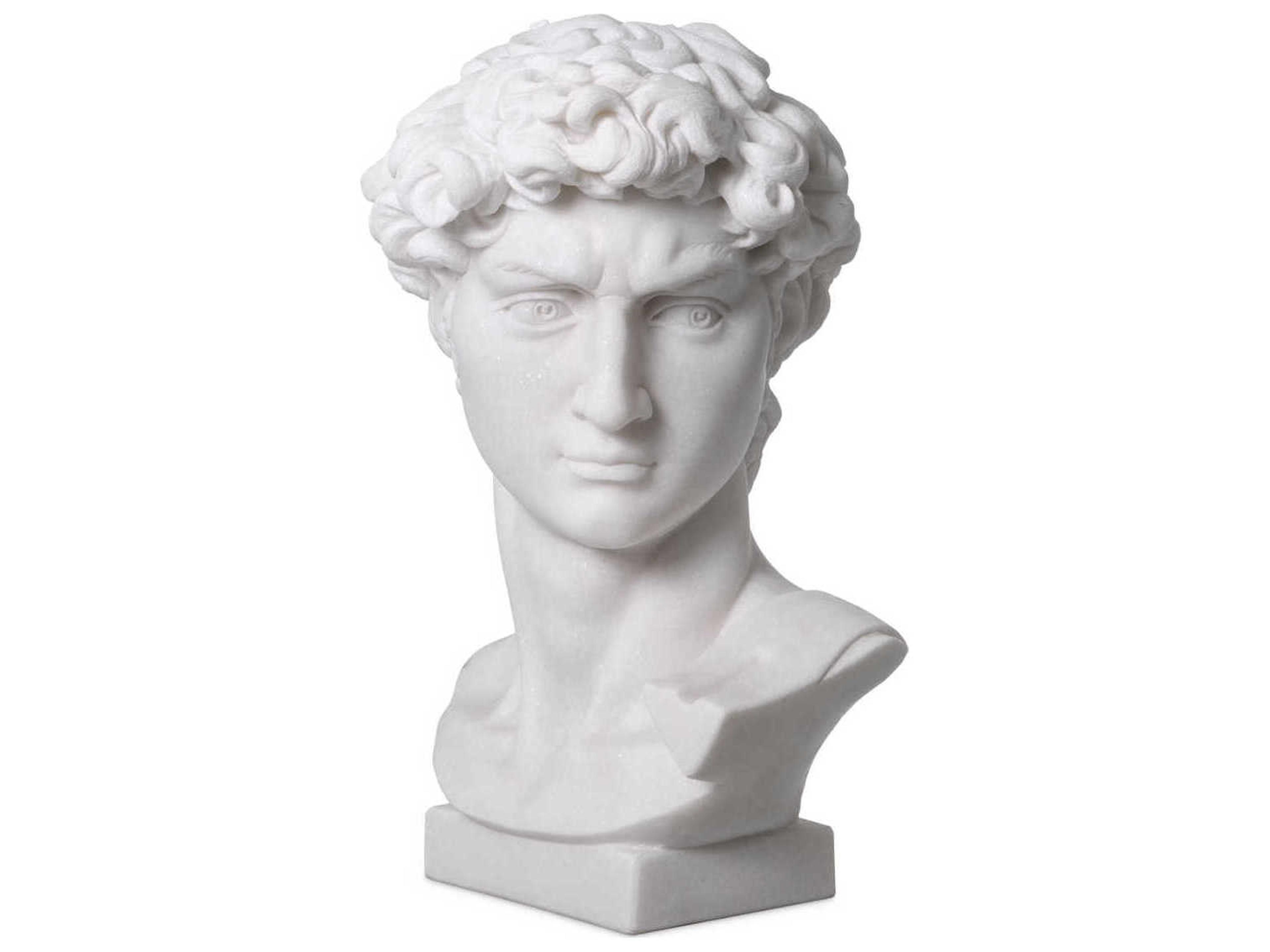 Eichholtz White Marble Head David