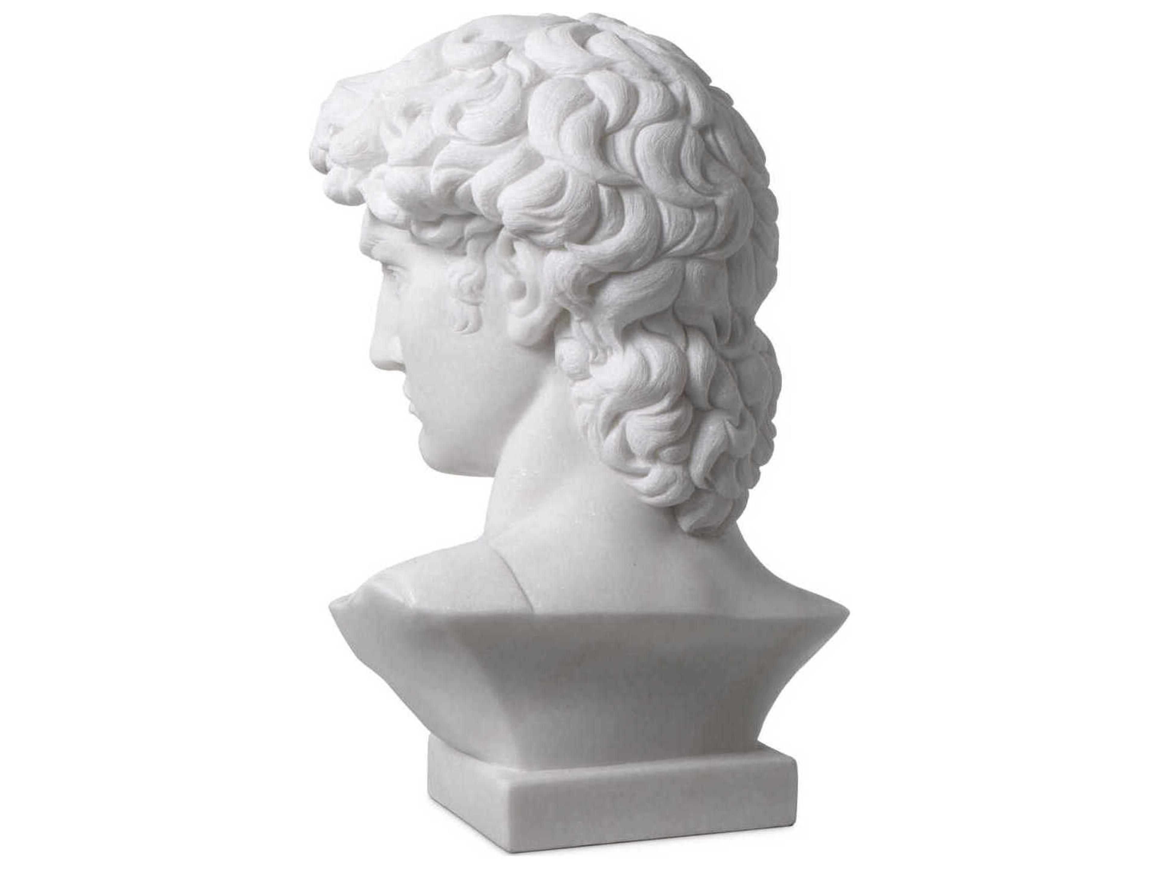 Eichholtz White Marble Head David
