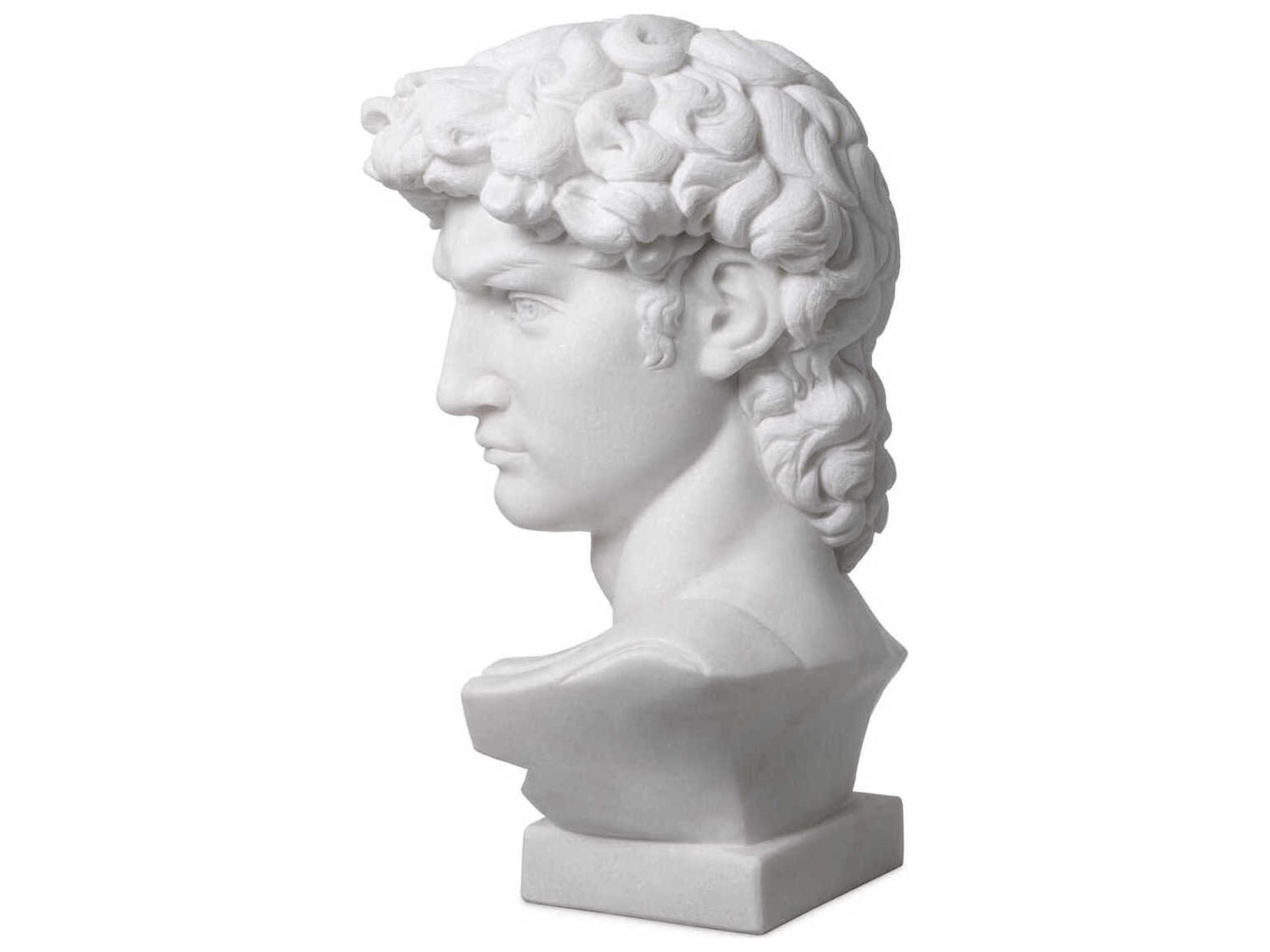 Eichholtz White Marble Head David