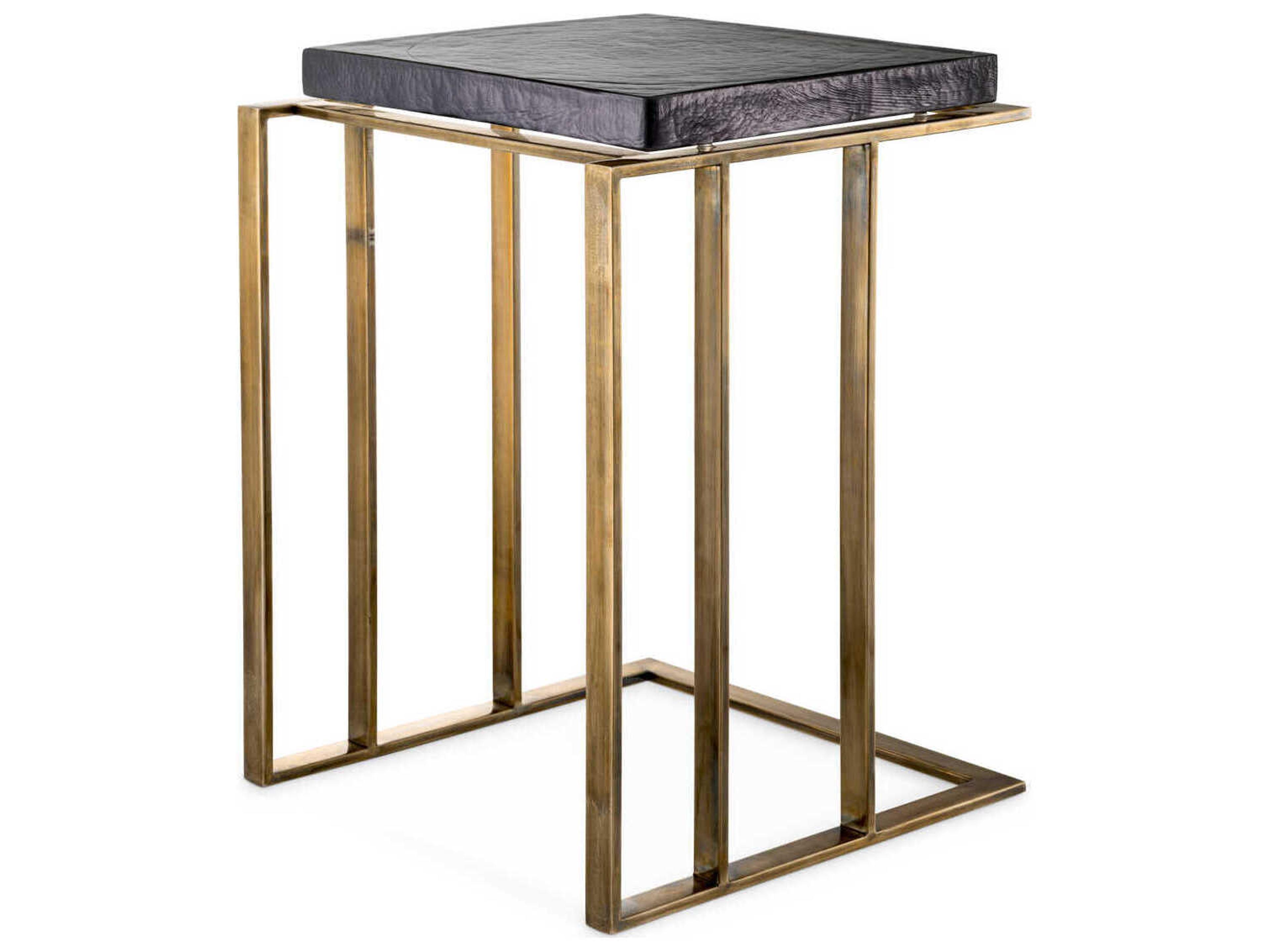 Eichholtz Crescent Vintage Brass Side Table