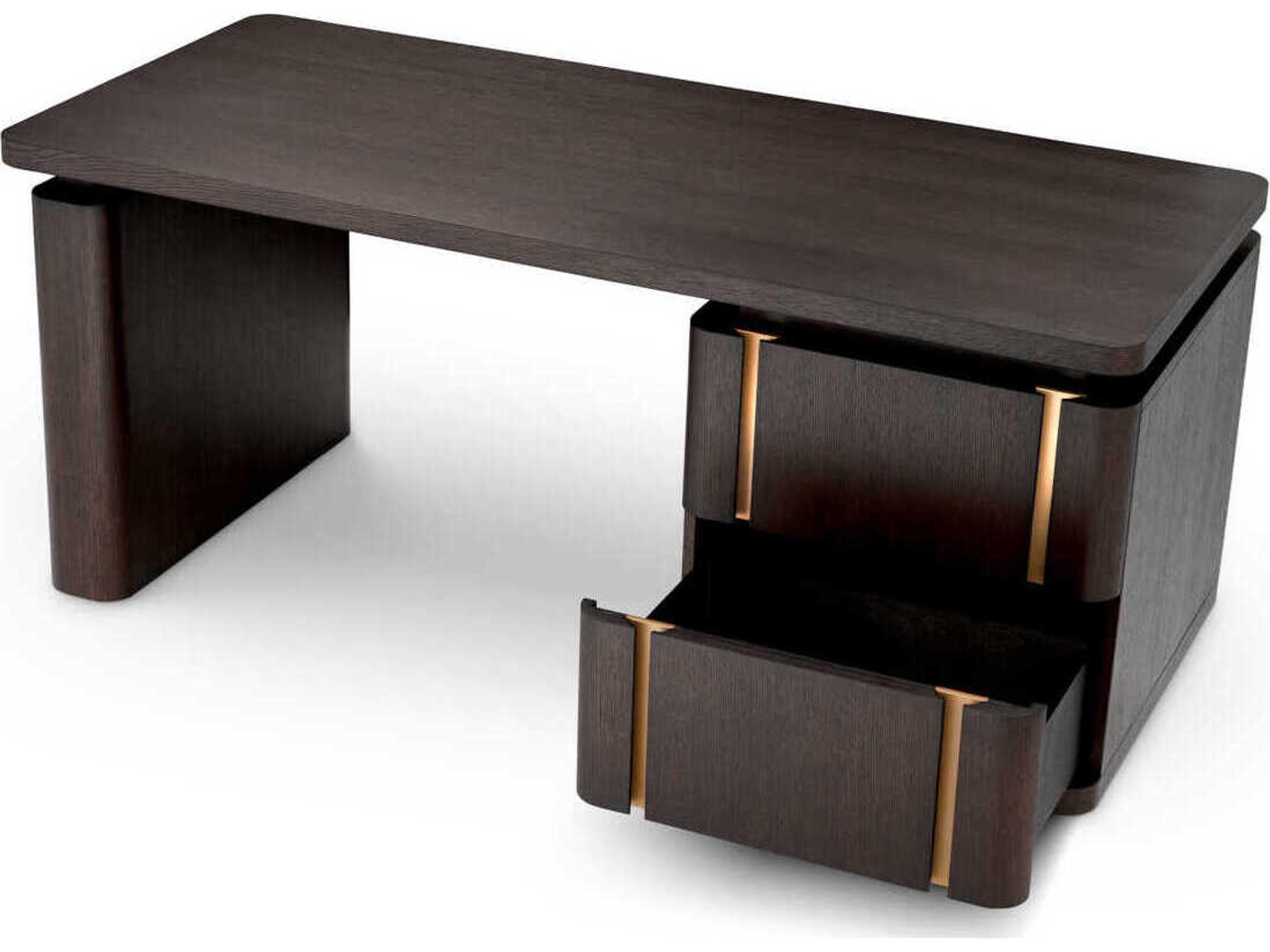 Eichholtz Modesto Mocha Oak Veneer Desk
