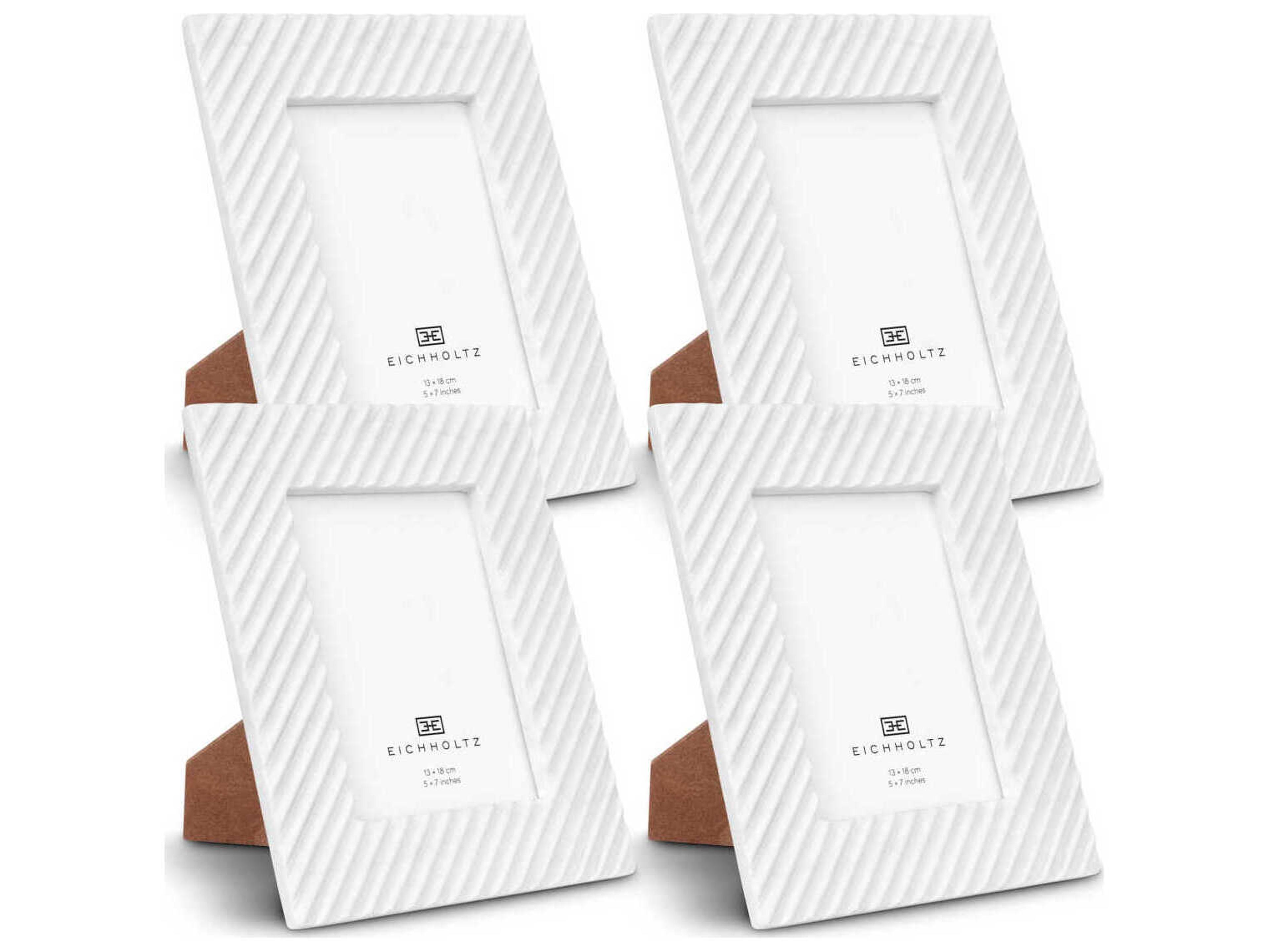 Eichholtz Casale L Frame White Marble Set of 4 Picture