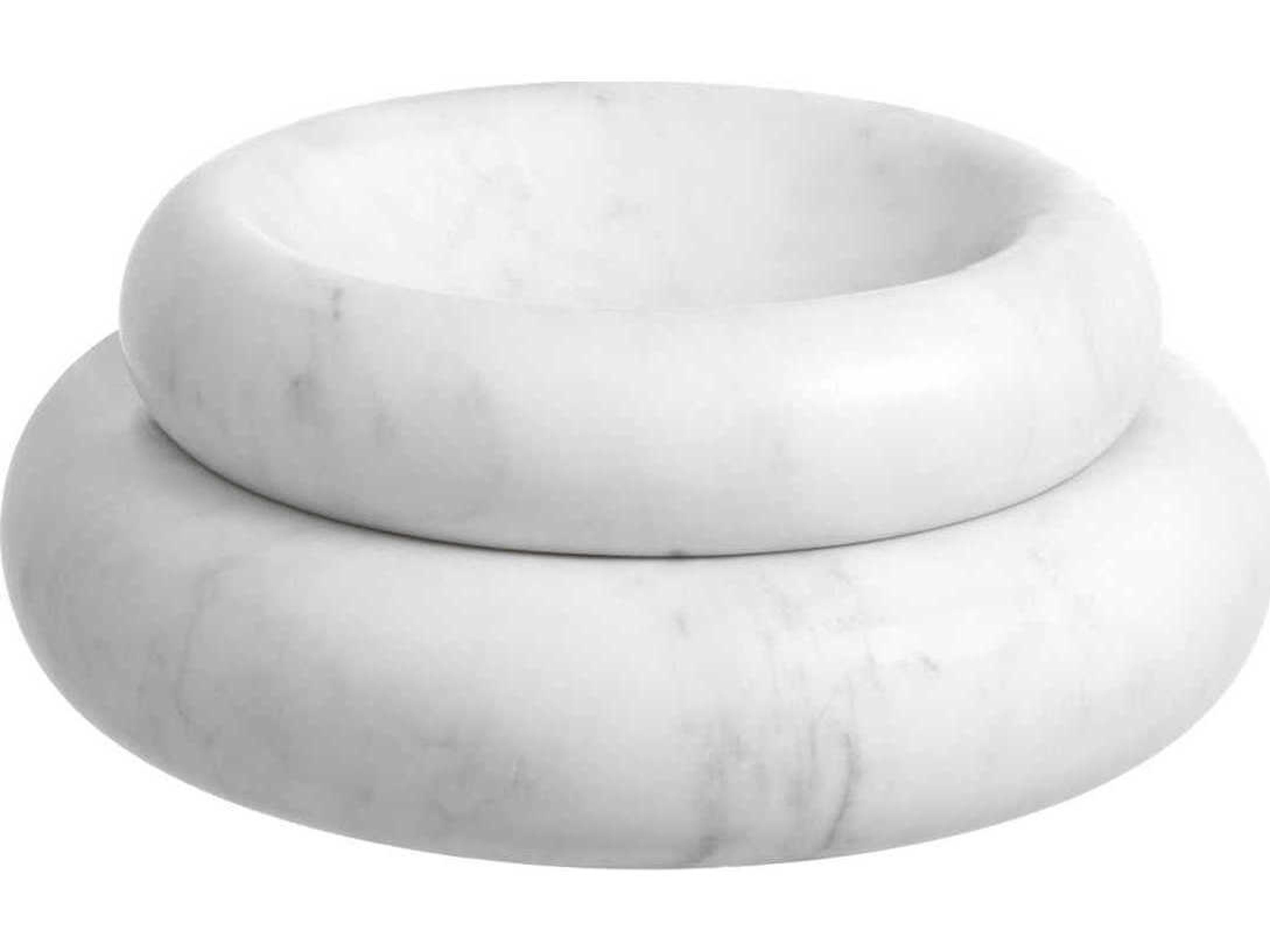 Eichholtz Lizz White Marble Bowl