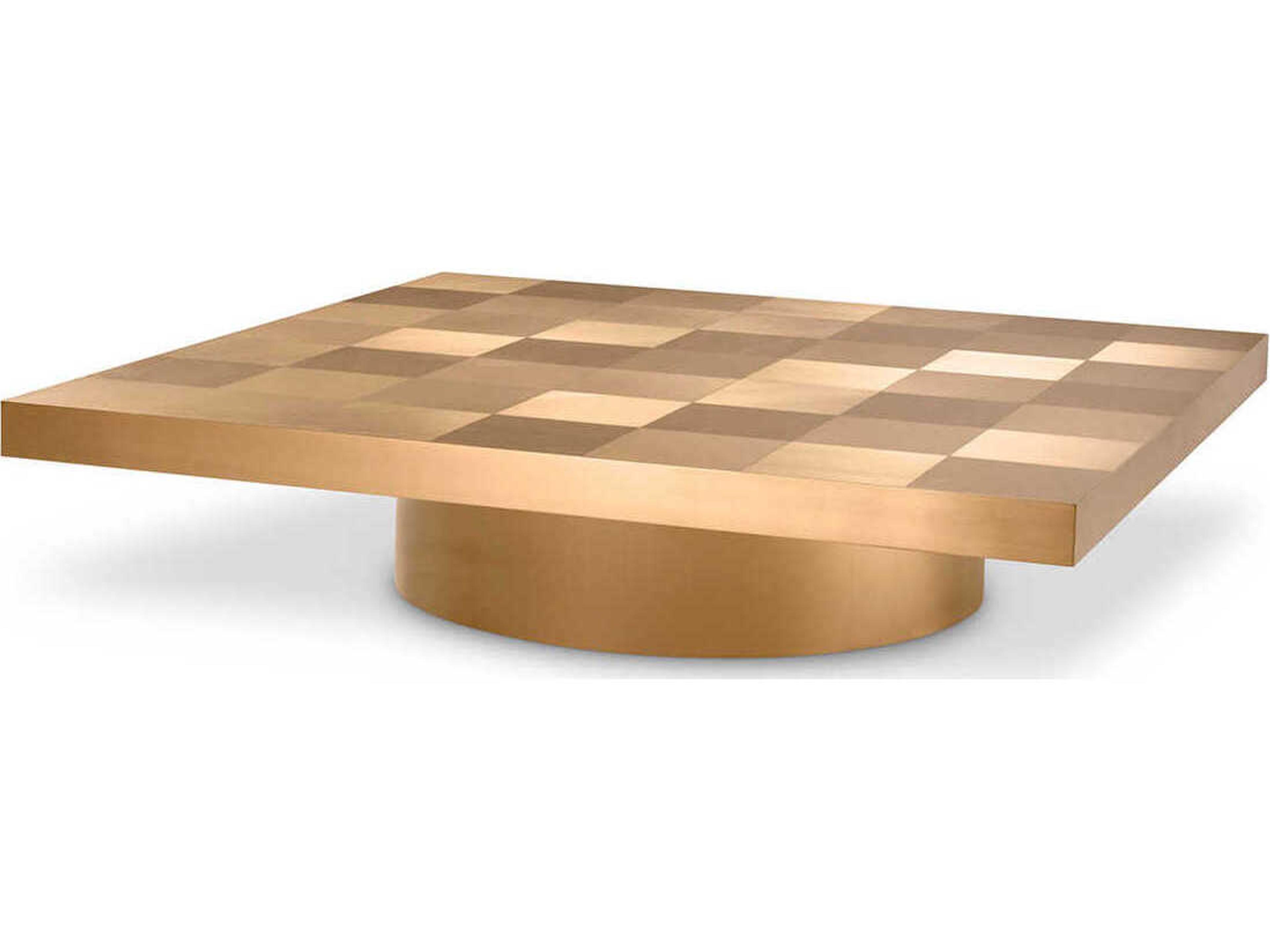 Laporte Brushed Brass Coffee Table