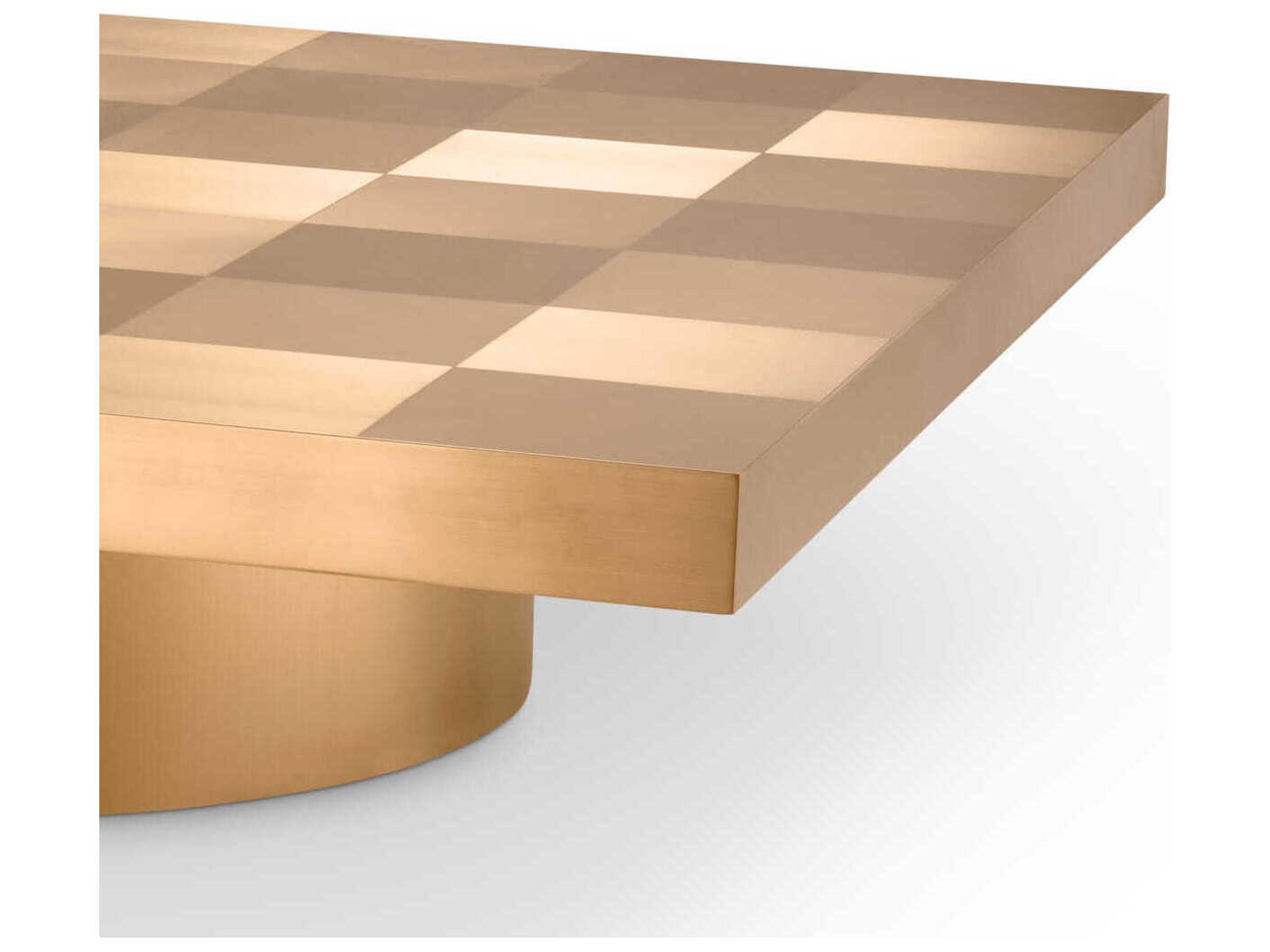 Eichholtz Laporte Brushed Brass Coffee Table