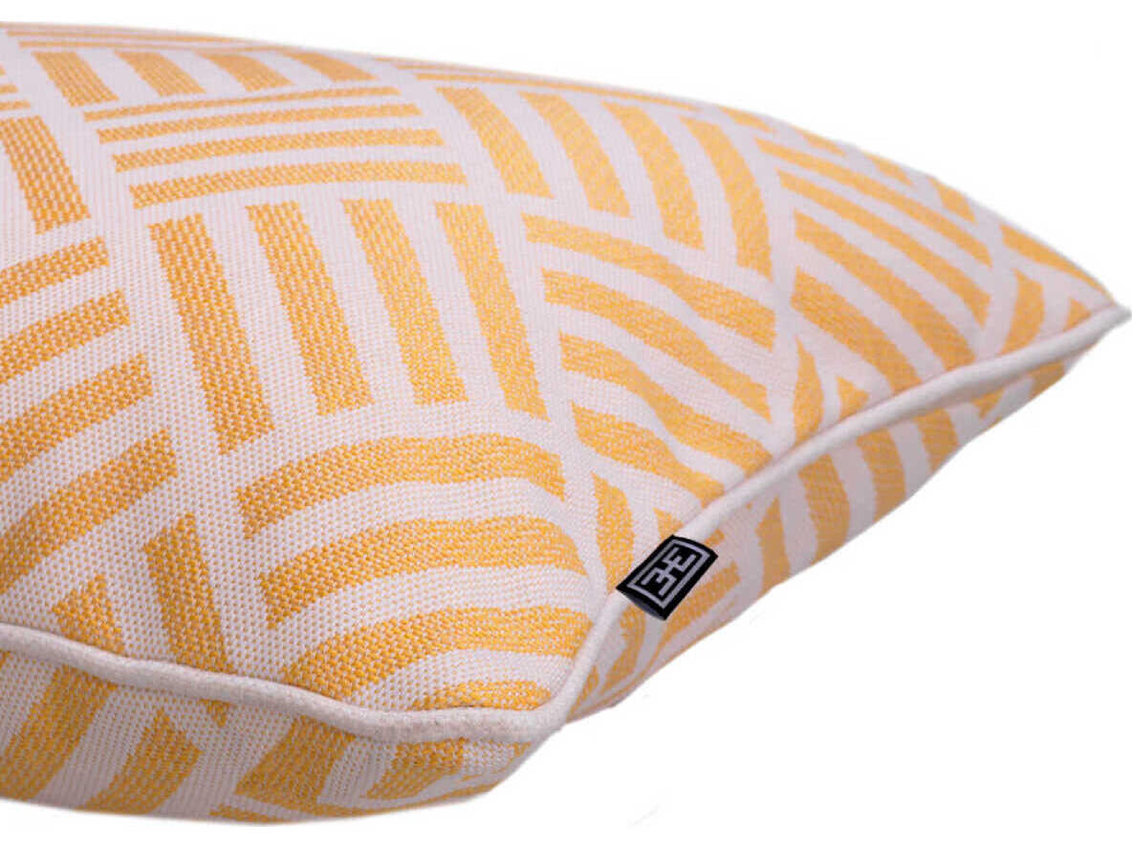 Eichholtz Sonel S Yellow With White Piping Cushion