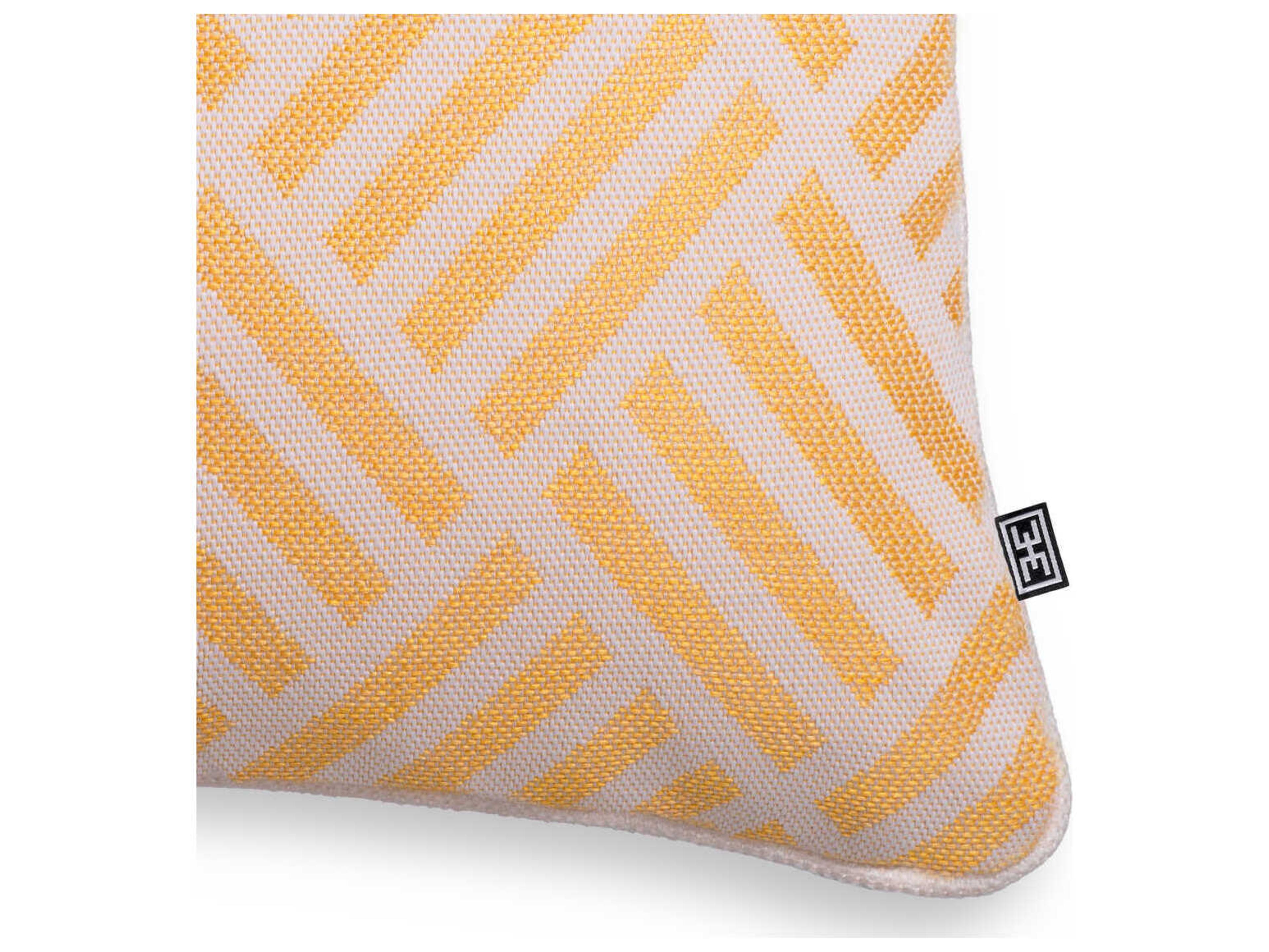 Eichholtz Sonel S Yellow With White Piping Cushion