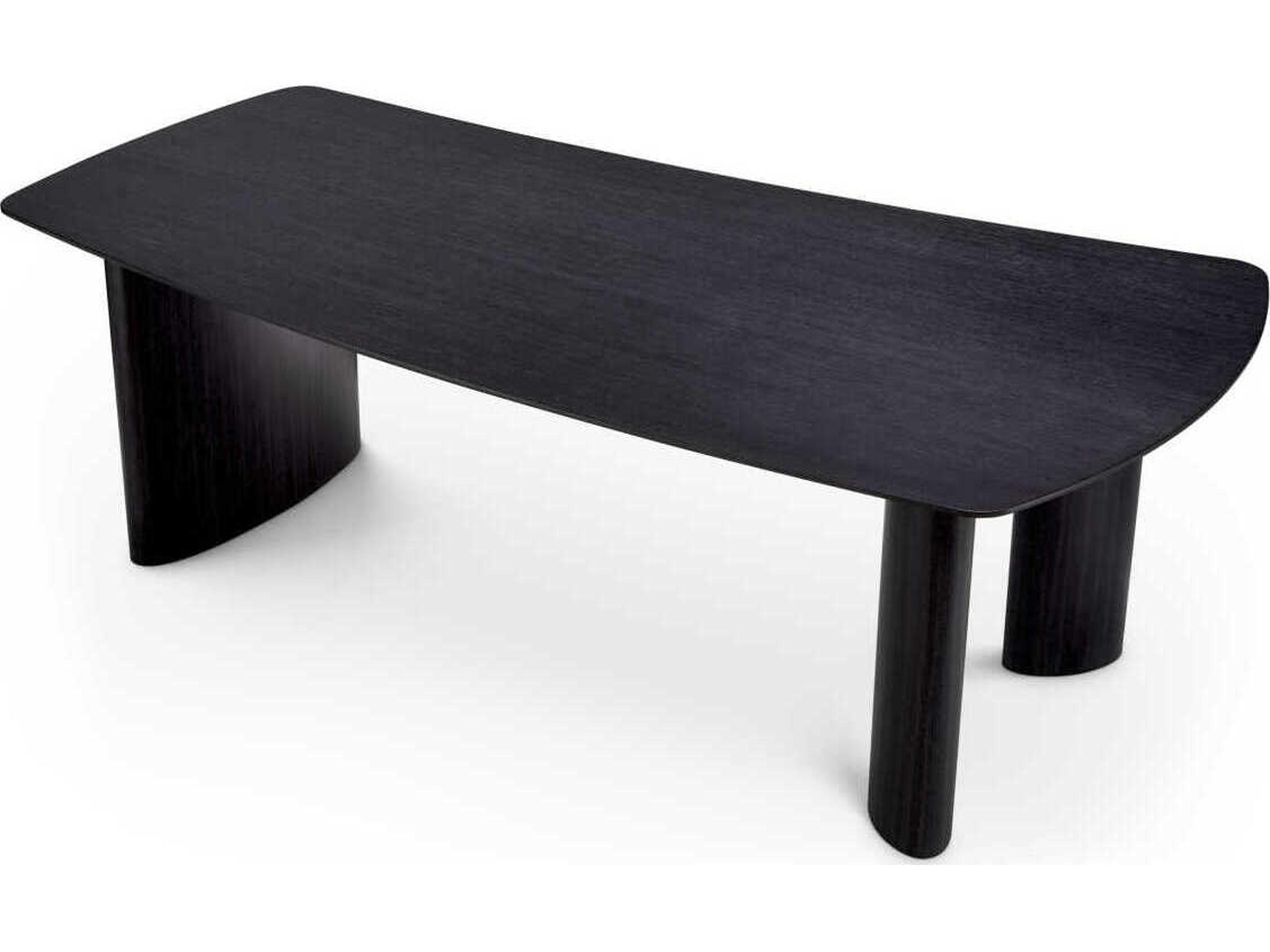 Eichholtz Bergman S Charcoal Grey Oak Veneer Dining Table