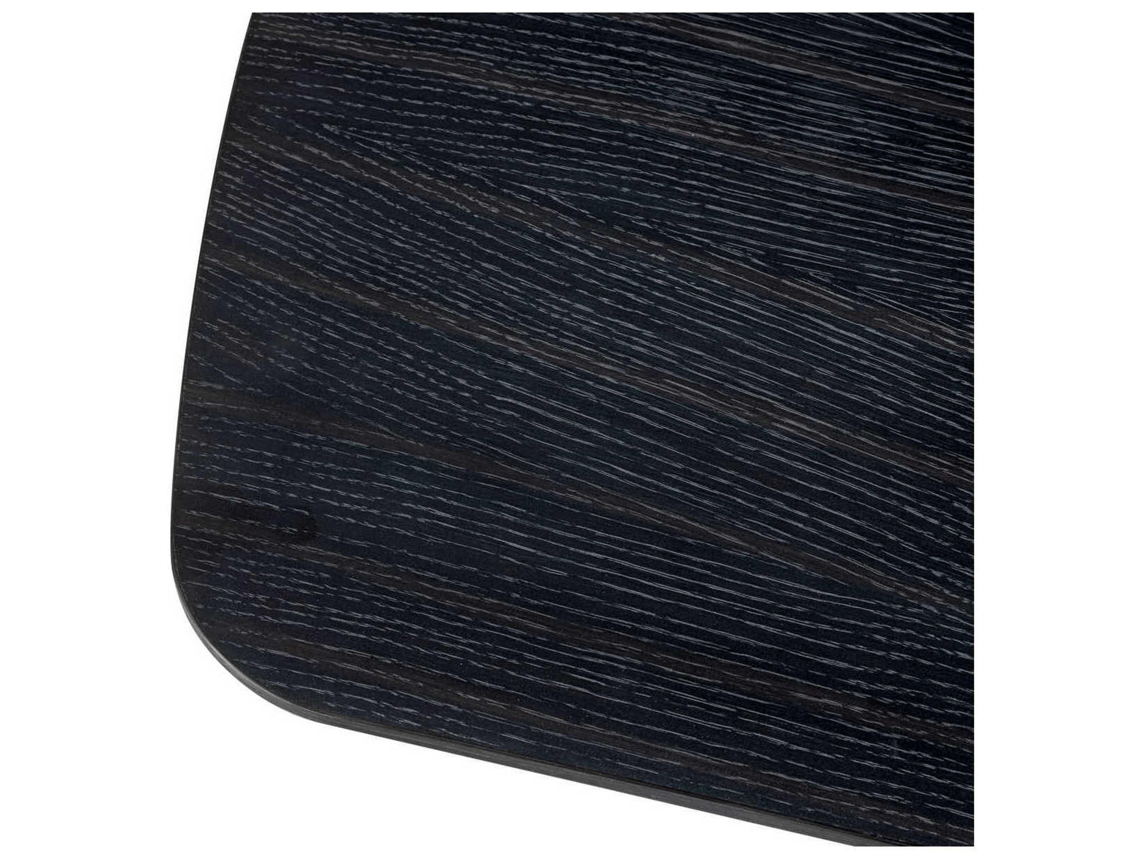 Eichholtz Bergman L Charcoal Grey Oak Veneer Dining Table