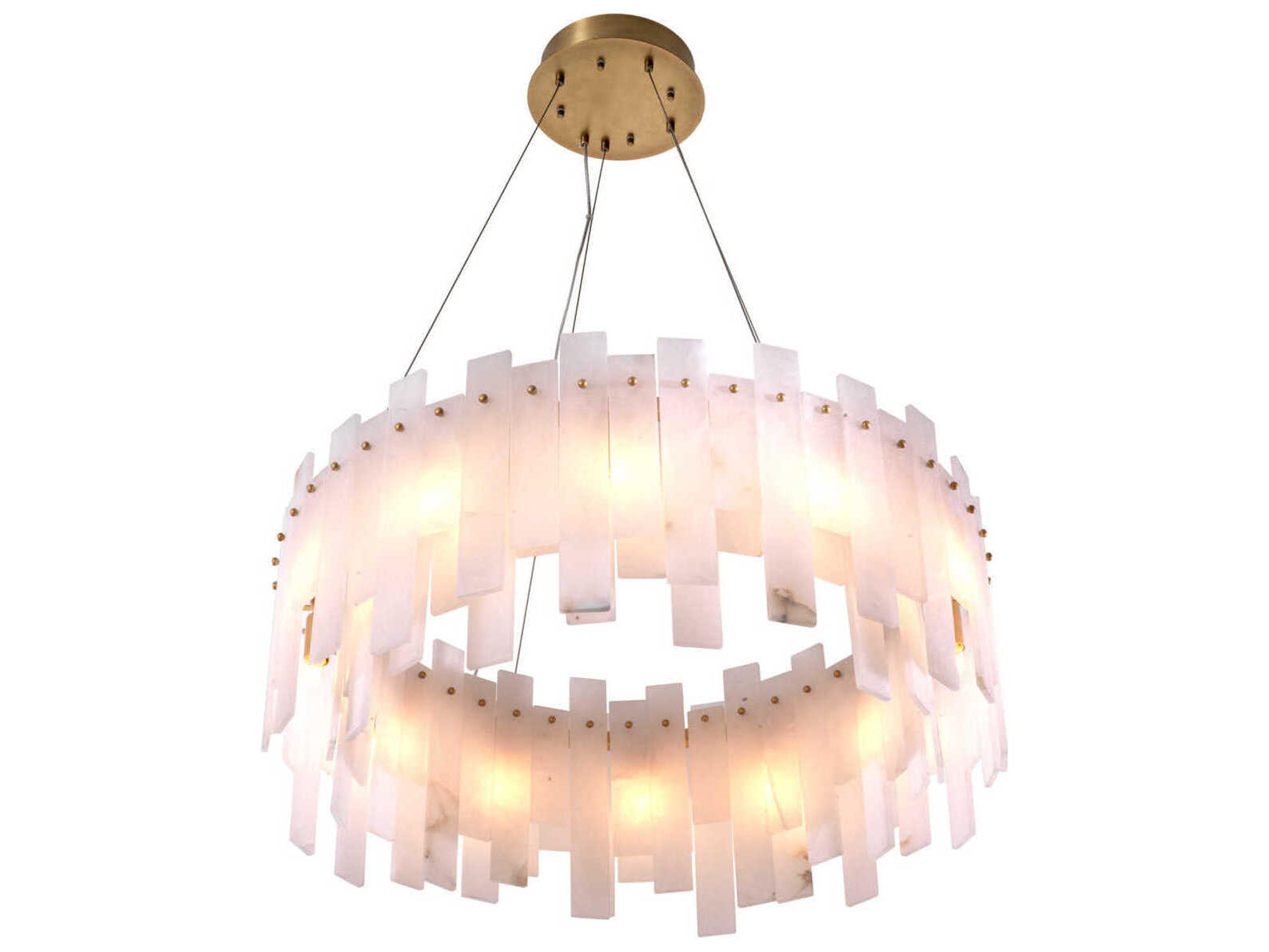 Eichholtz Pizzorni Antique Brass Chandelier