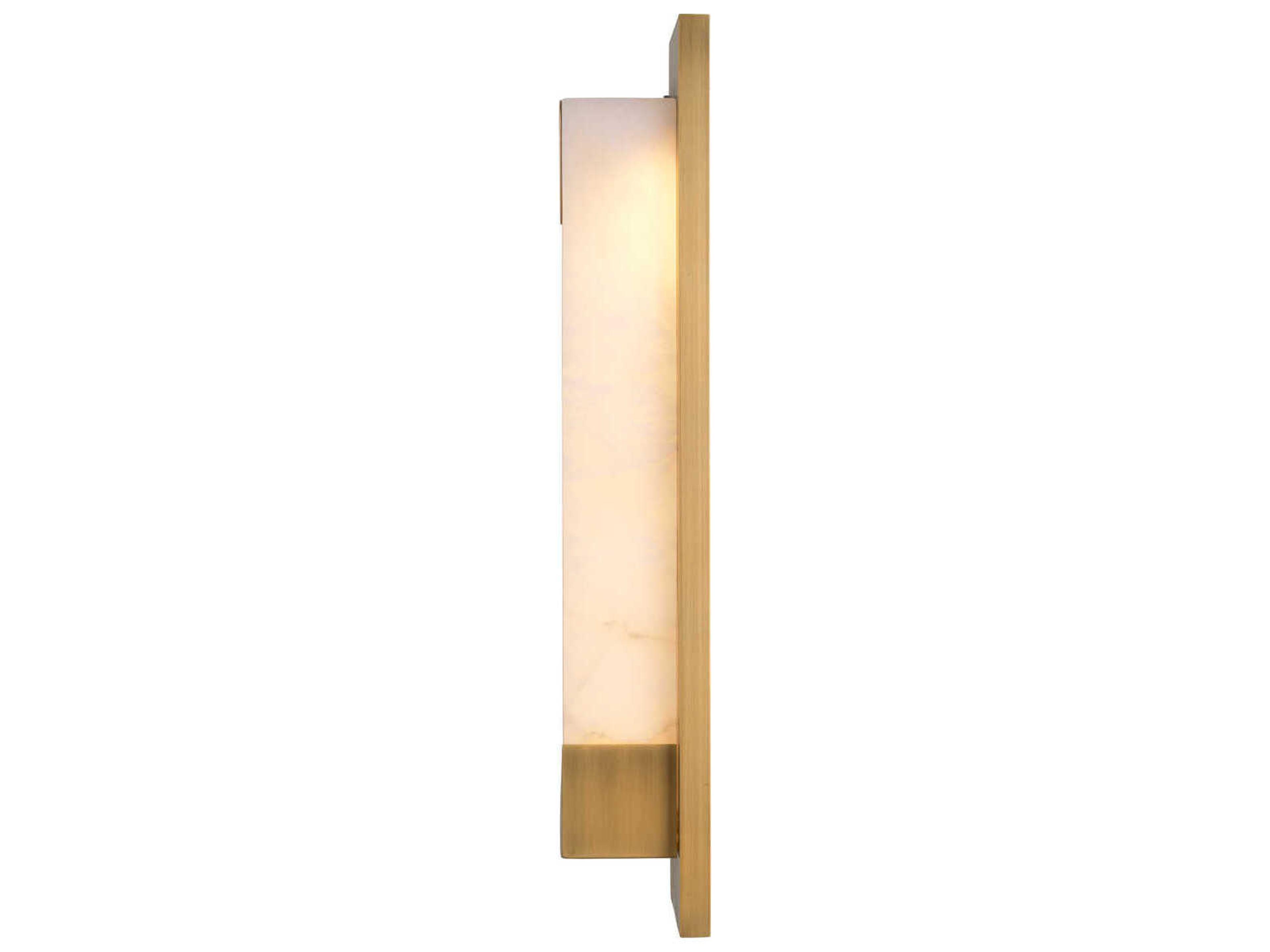 Eichholtz Scilla Antique Brass Alabaster Wall Lamp