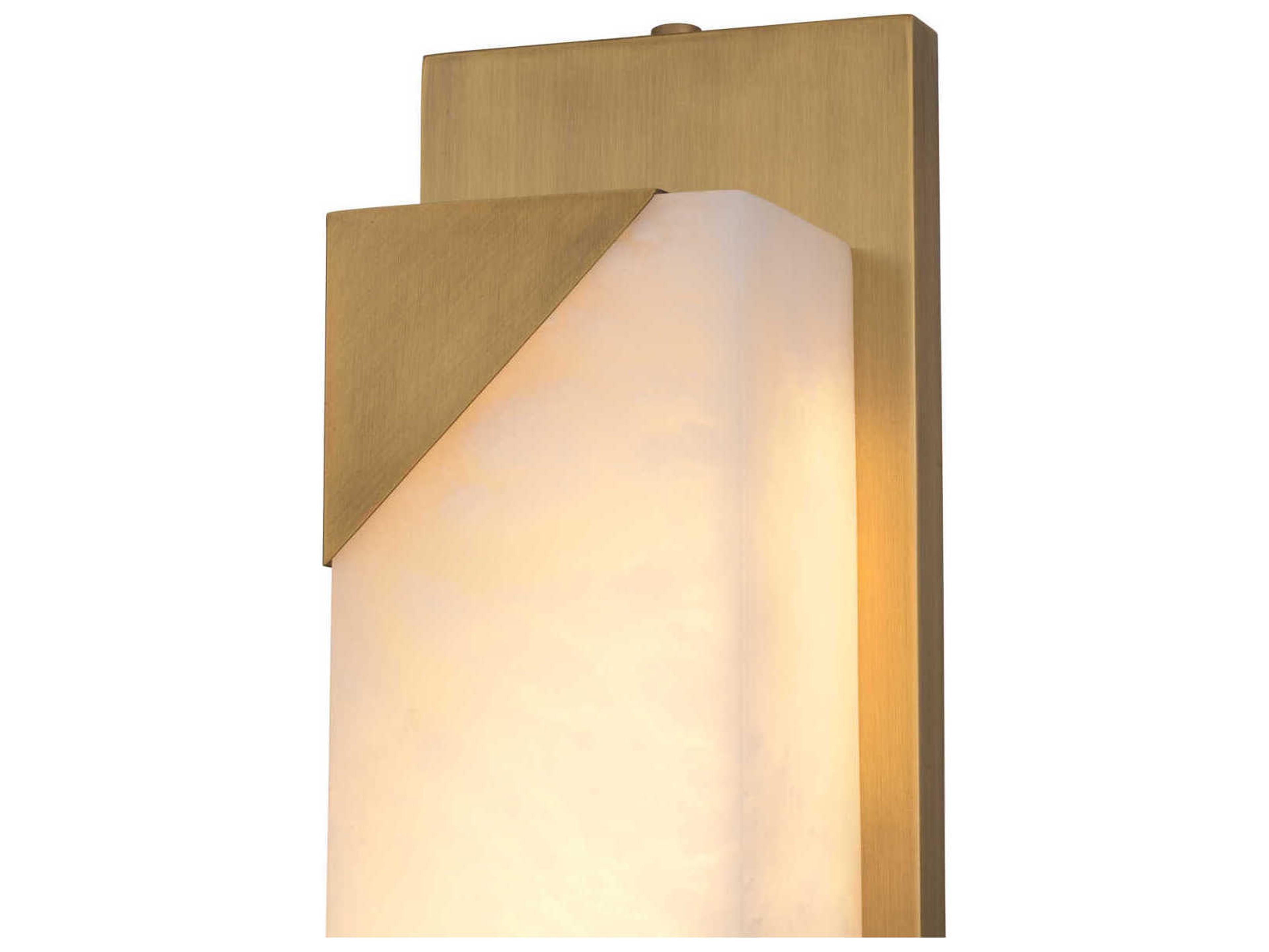 Eichholtz Scilla Antique Brass Alabaster Wall Lamp