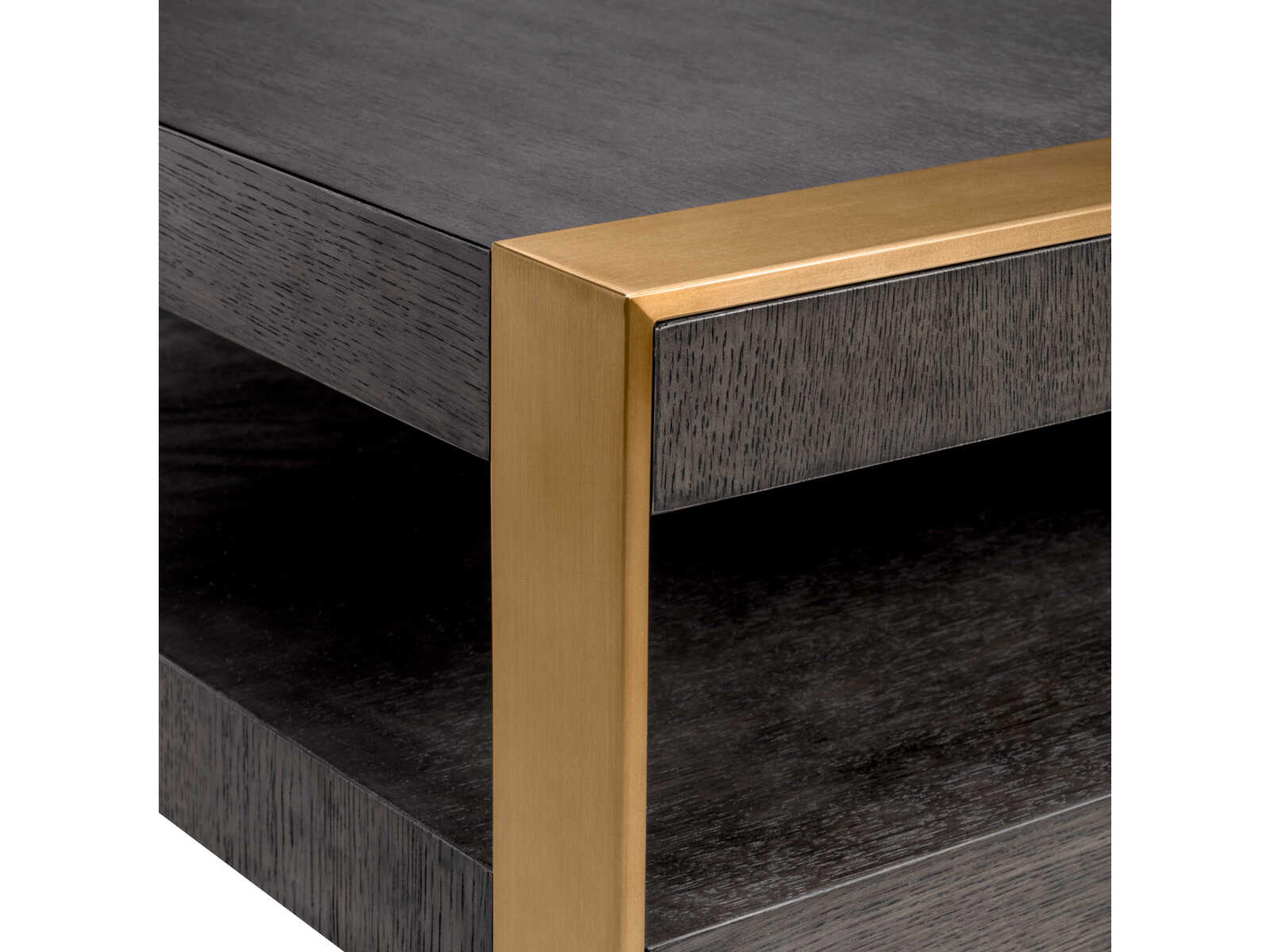 Eichholtz Guinness Mocha Straight Oak Veneer Coffee Table