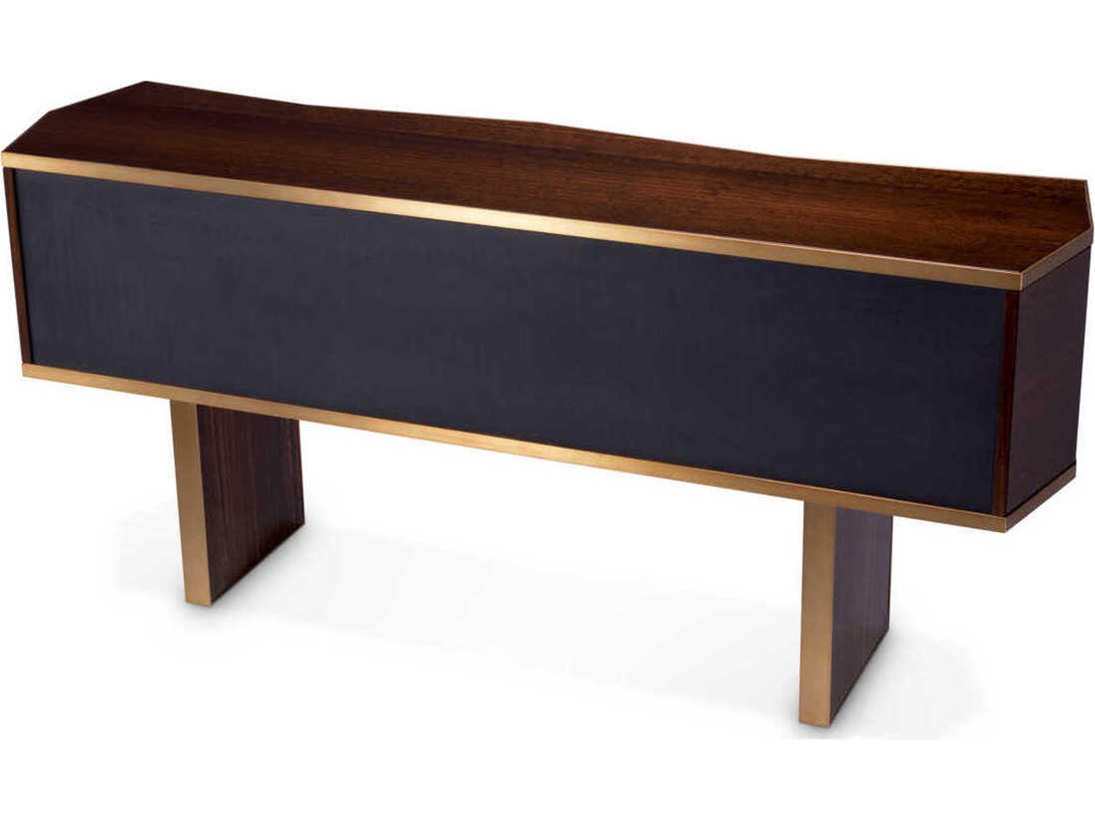 Eichholtz Xenon Eucalyptus Veneer Brushed Brass Dresser