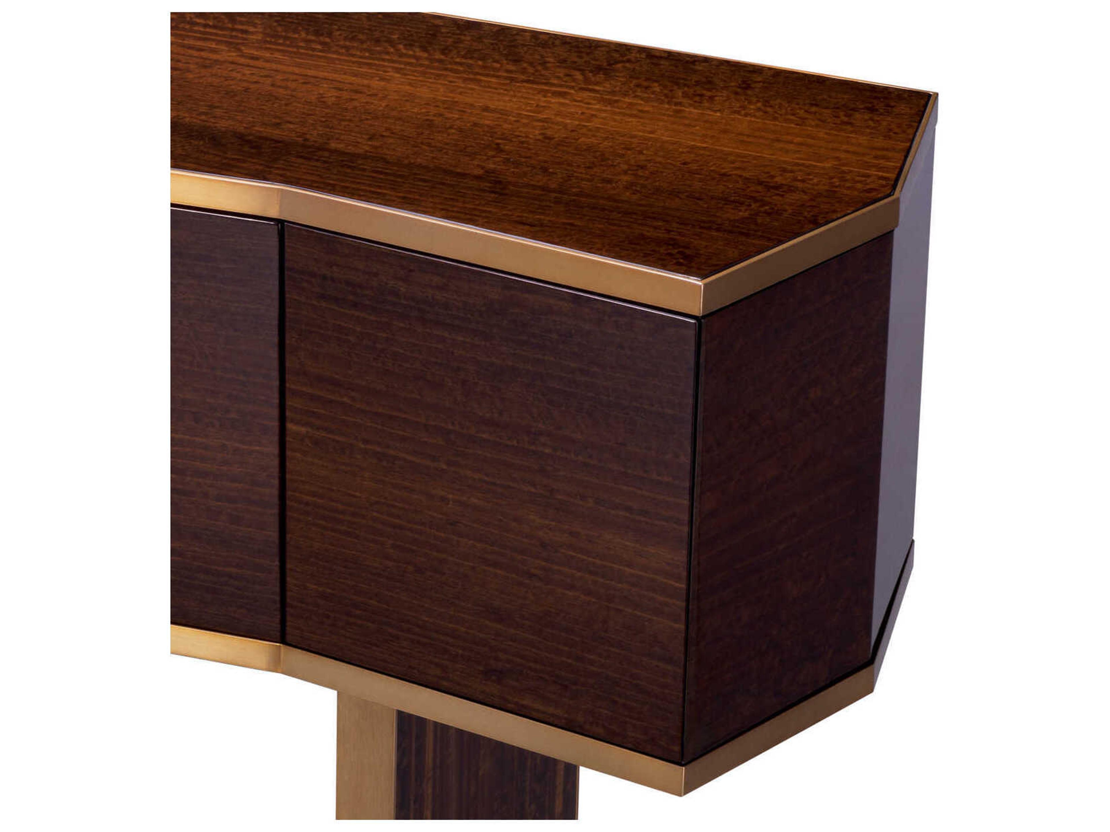 Eichholtz Xenon Eucalyptus Veneer Brushed Brass Dresser