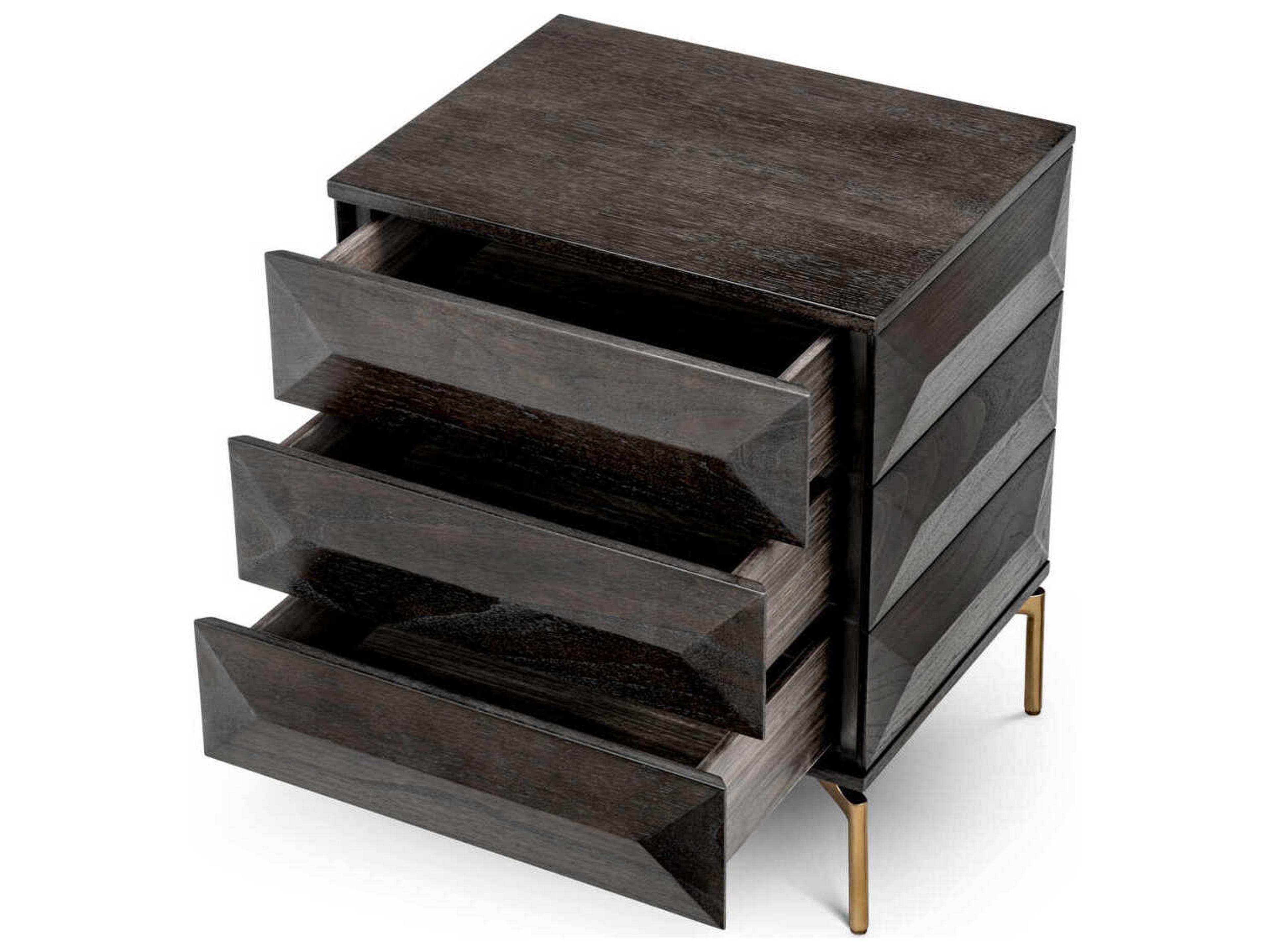 Eichholtz Denver Mocha Oak Veneer Nightstand