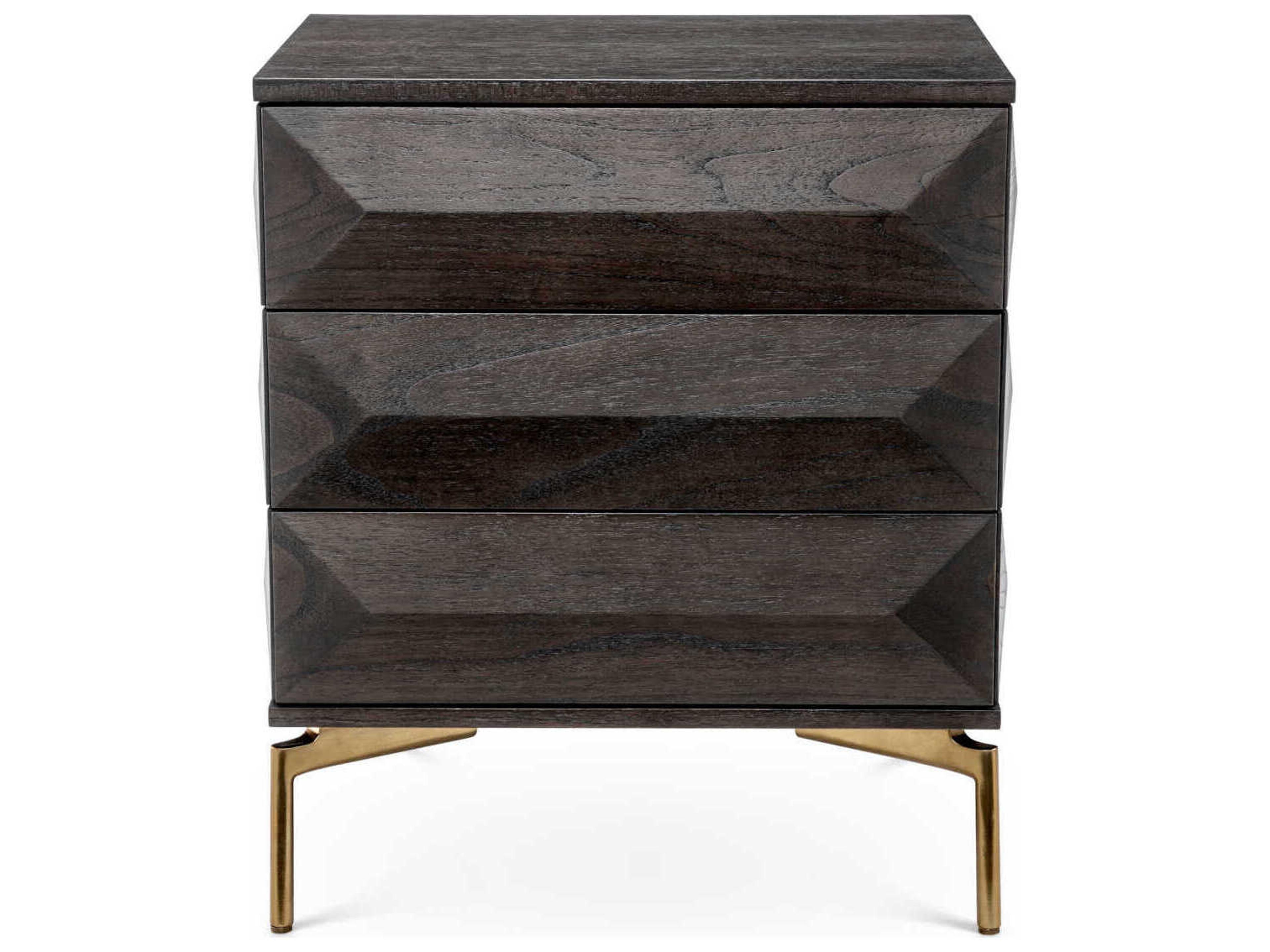 Eichholtz Denver Mocha Oak Veneer Nightstand