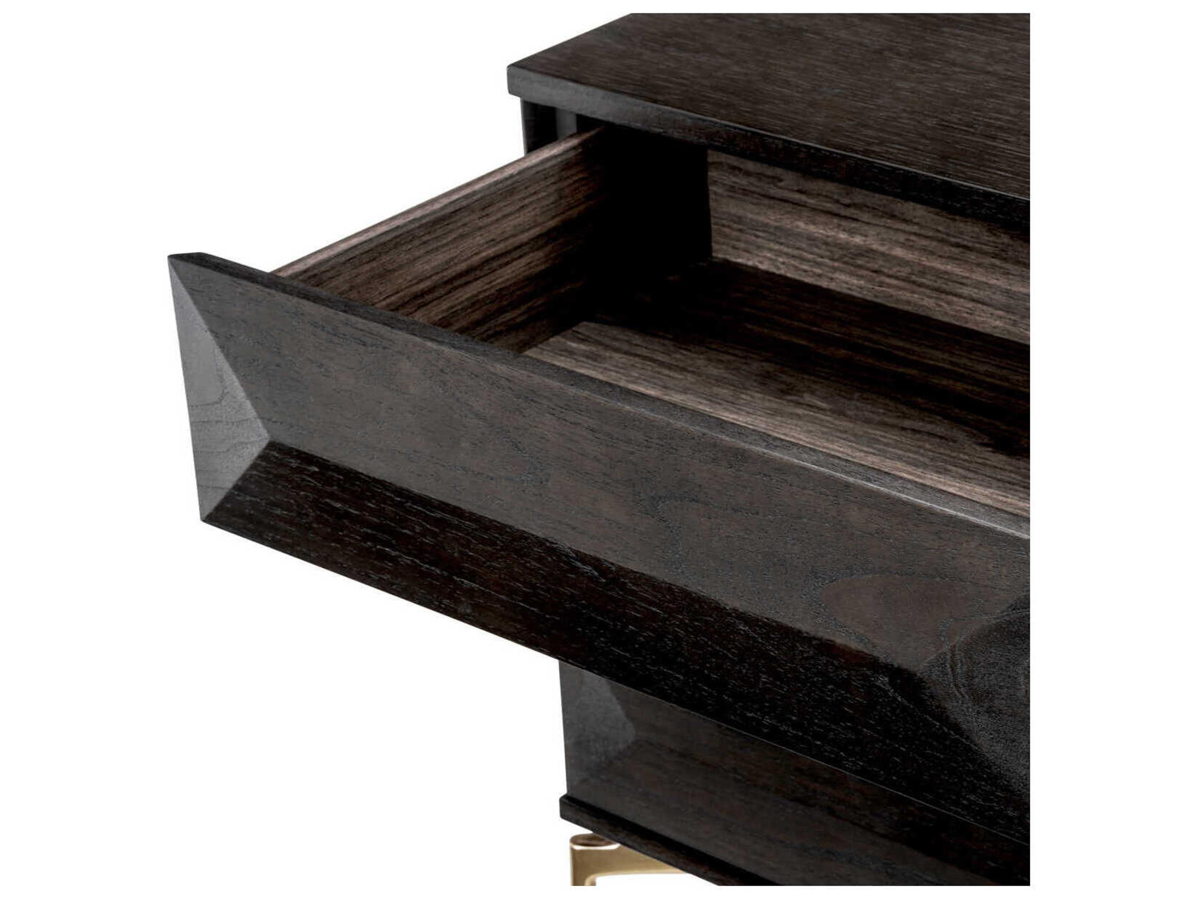 Eichholtz Denver Mocha Oak Veneer Nightstand