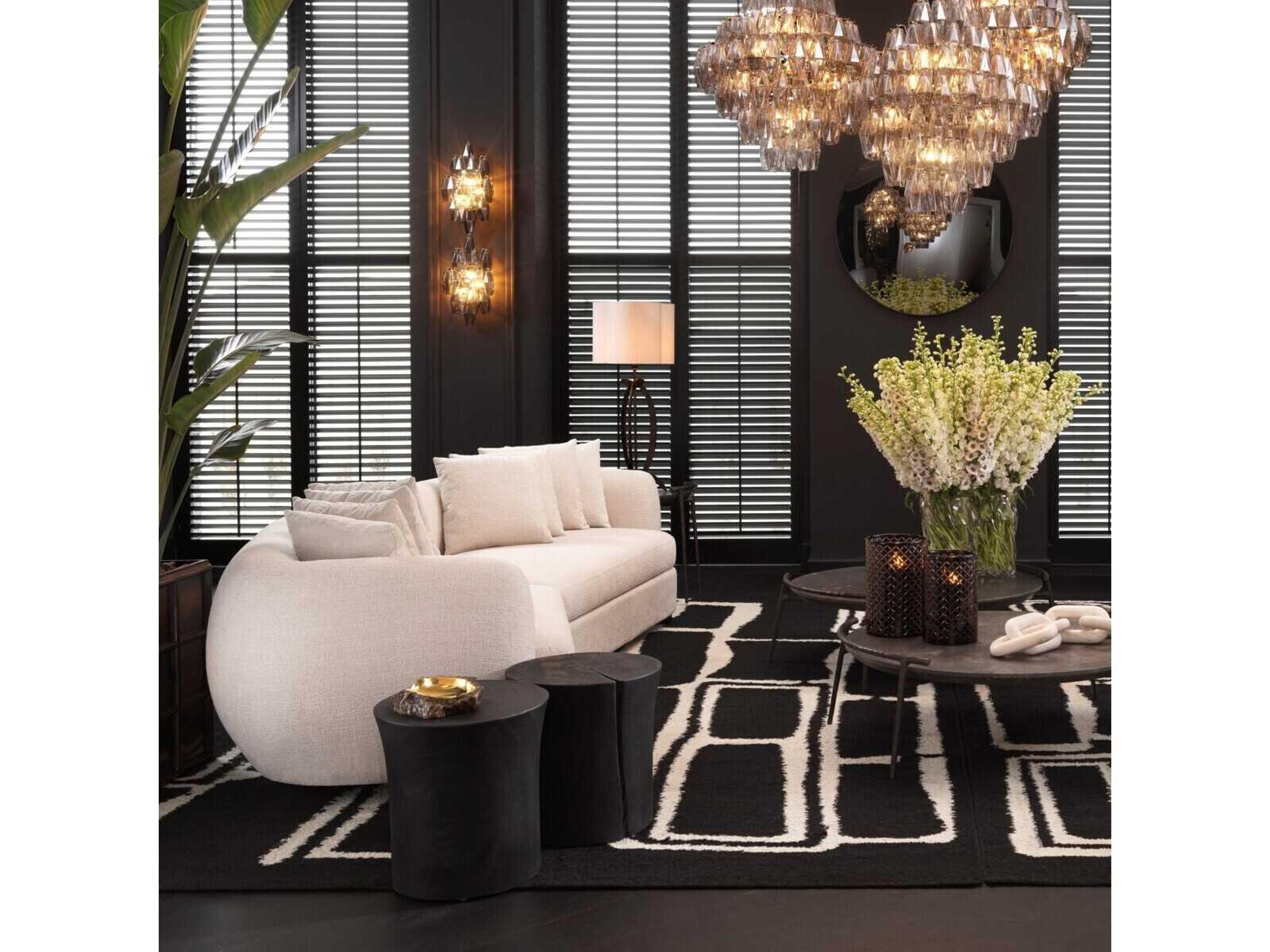 Eichholtz Osias Burnt Suar Wood Side Table