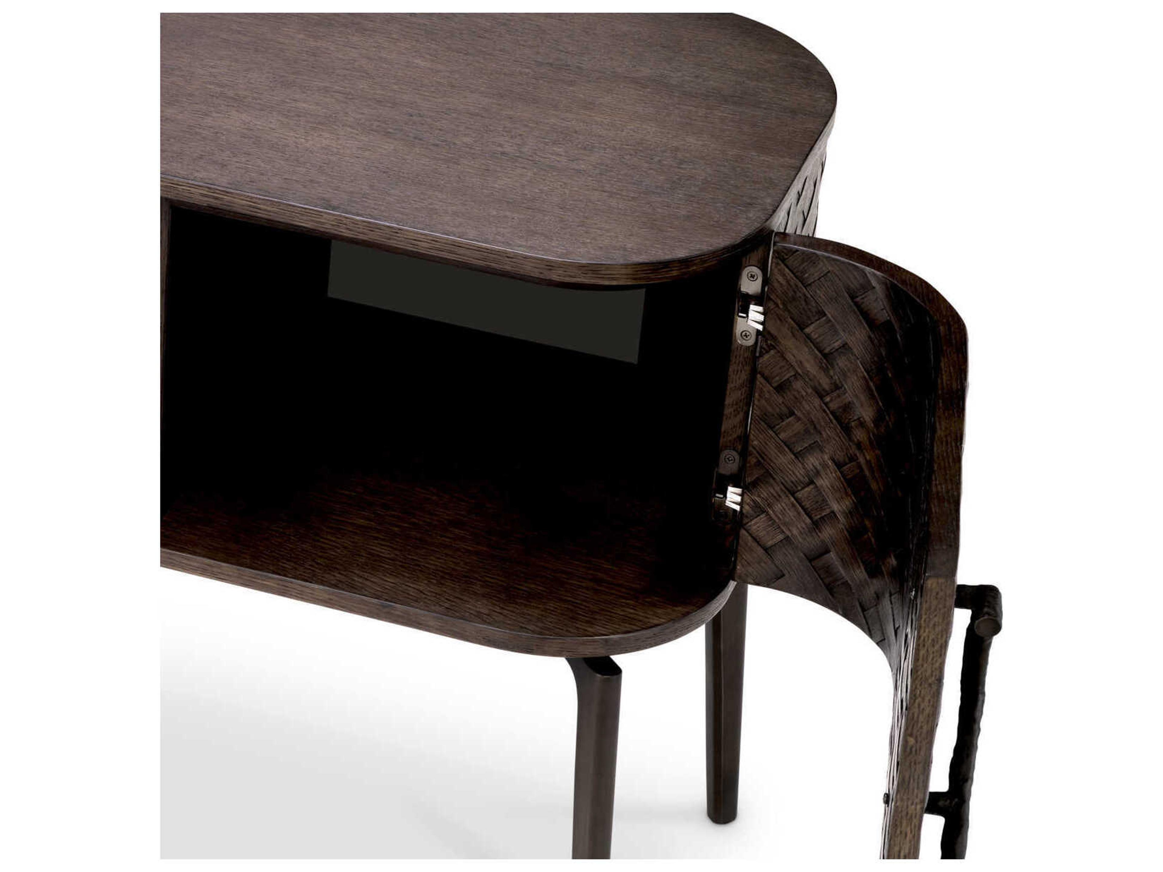 Eichholtz Nilsson Oak Veneer Bronze Dresser